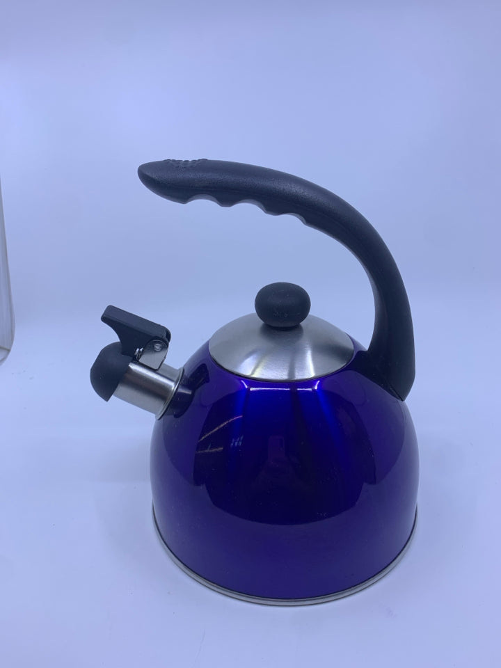 COBALT BLUE TEA KETTLE.