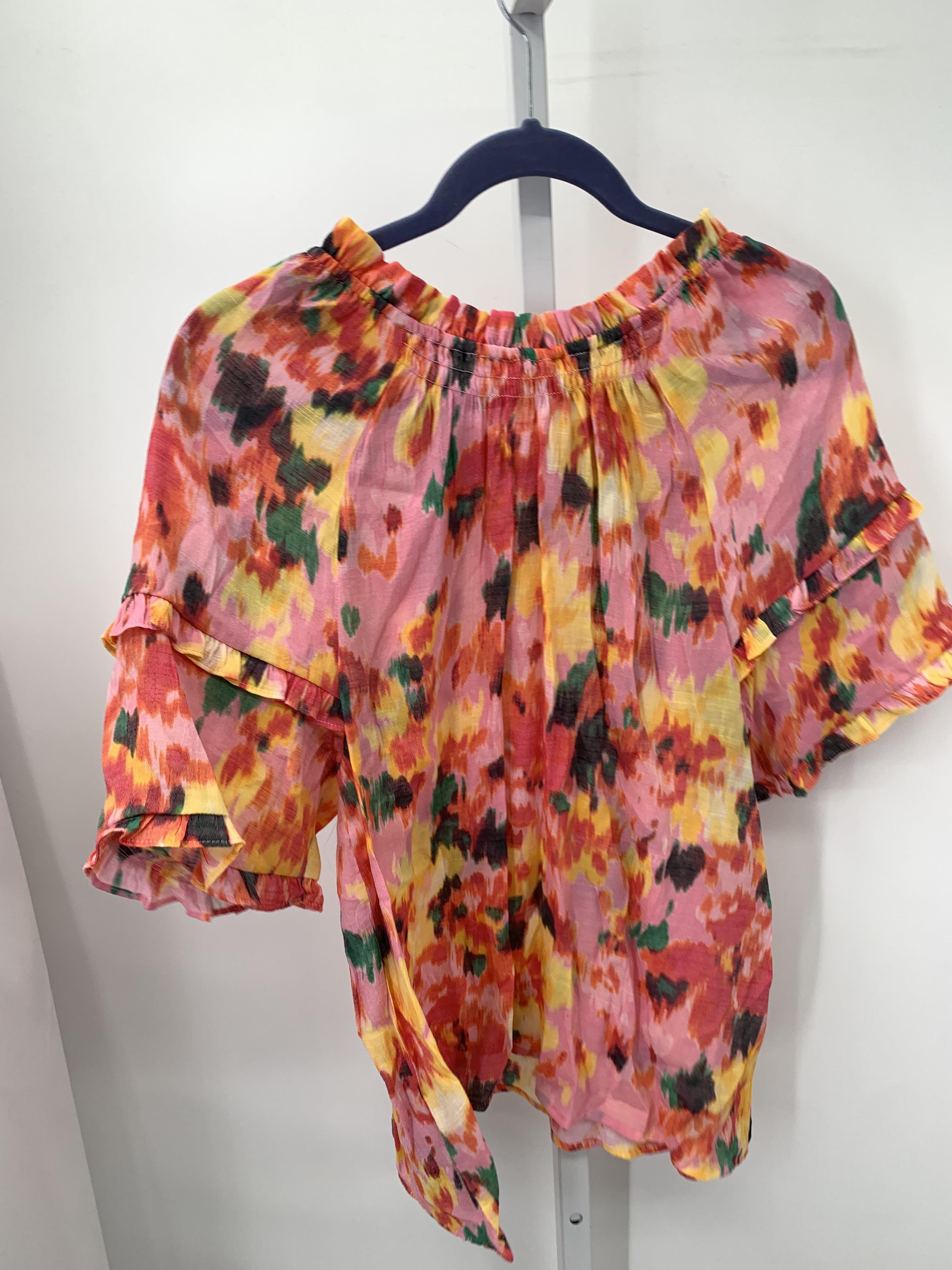 Nannette Size Medium Misses Short Sleeve Shirt