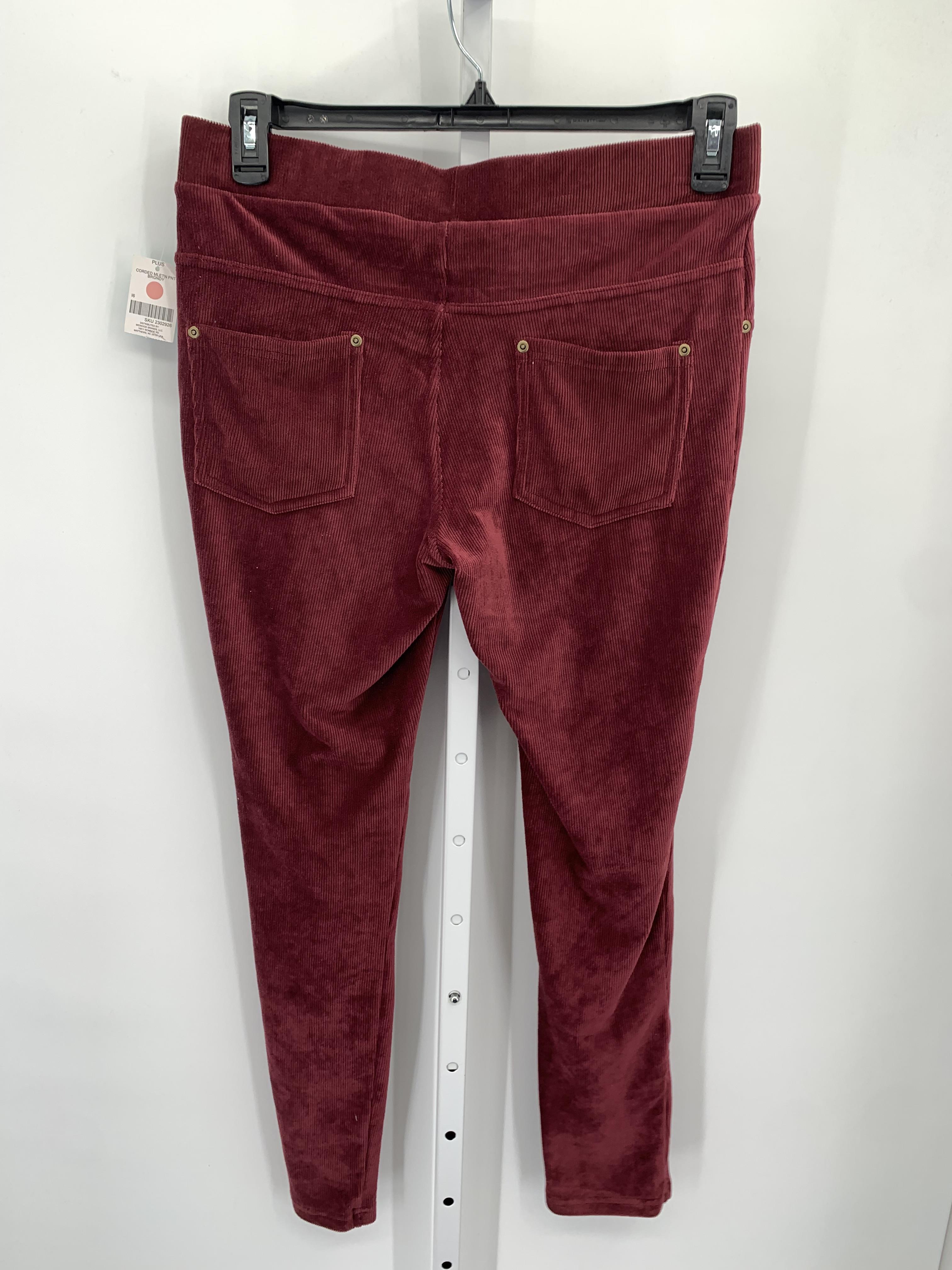 just be Size 1X Womens Corduroy Pants