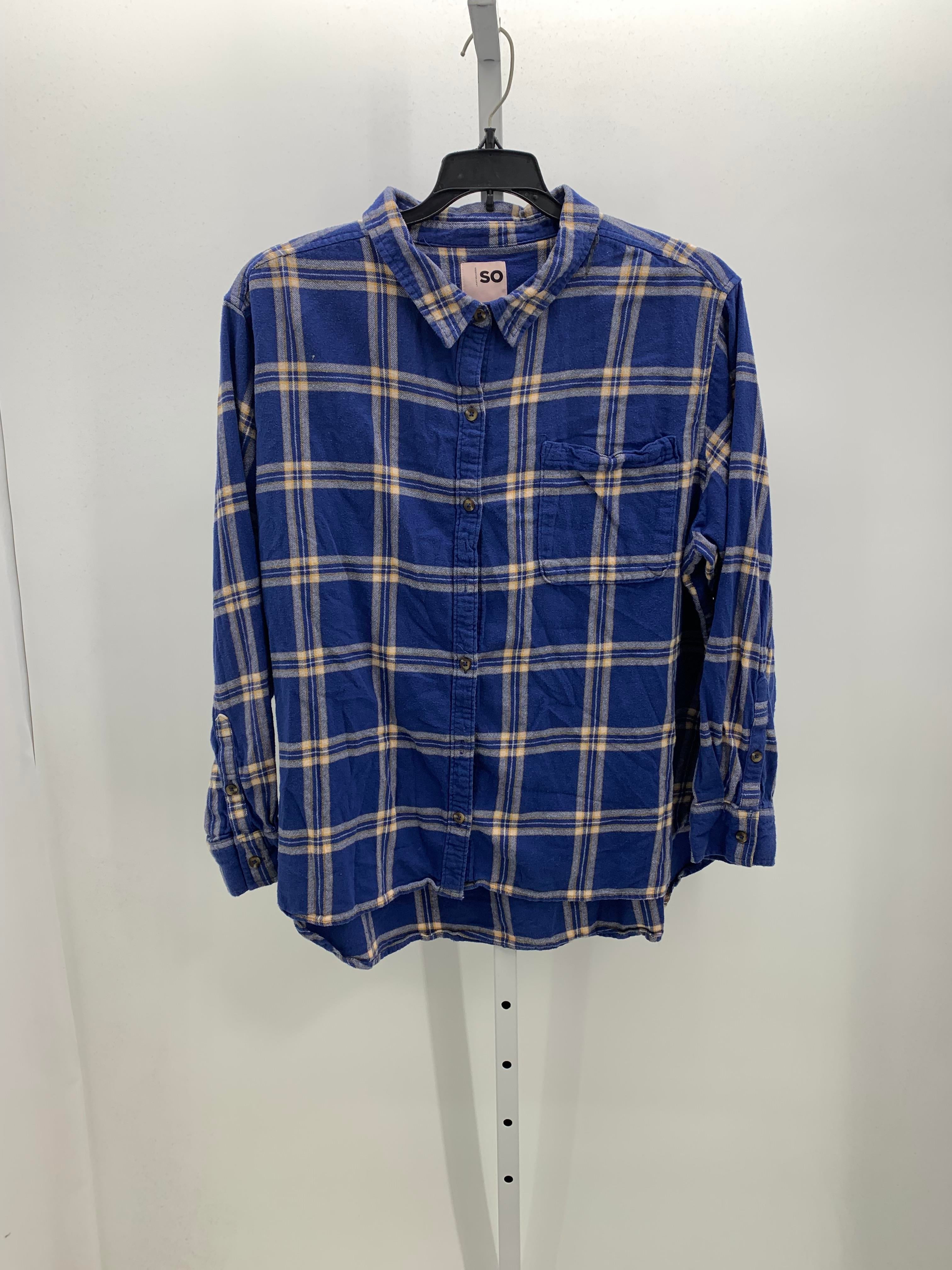 SO Size 1X Womens Long Sleeve Shirt
