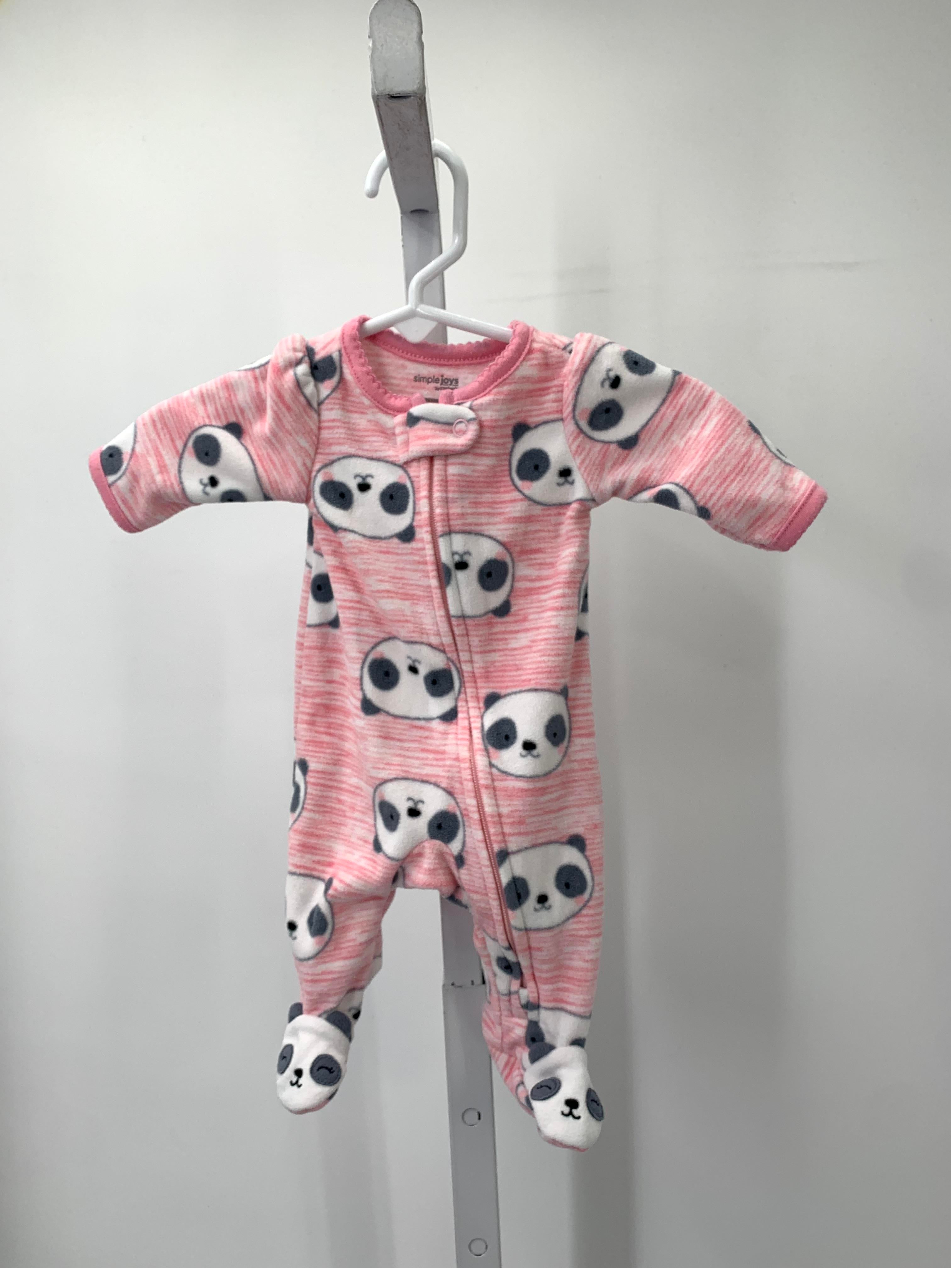 Simple Joys Size Preemie Girls Long Slv. Romper