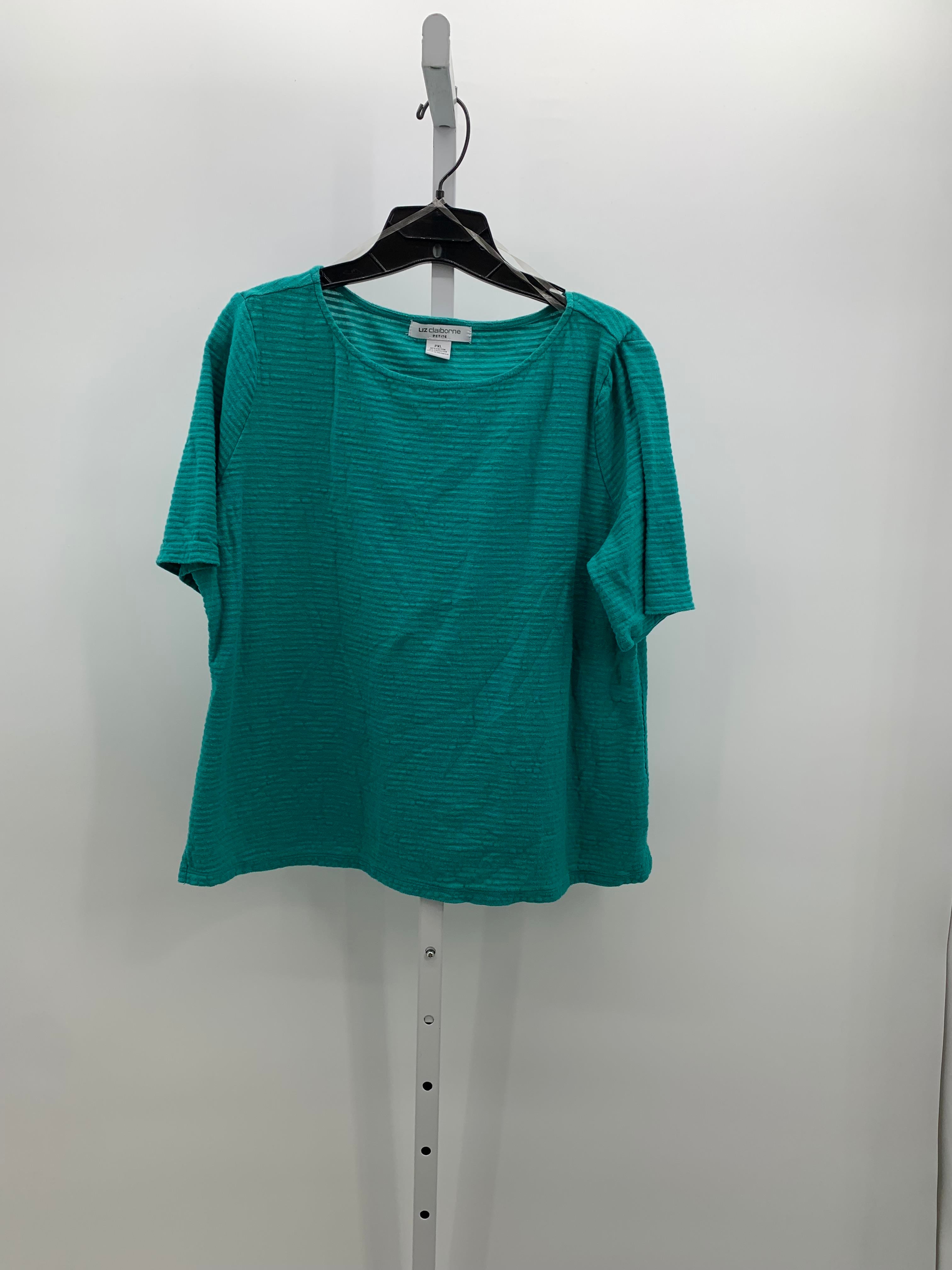 Liz Claiborne Size X Large Petite Petite Short Sleeve Shirt