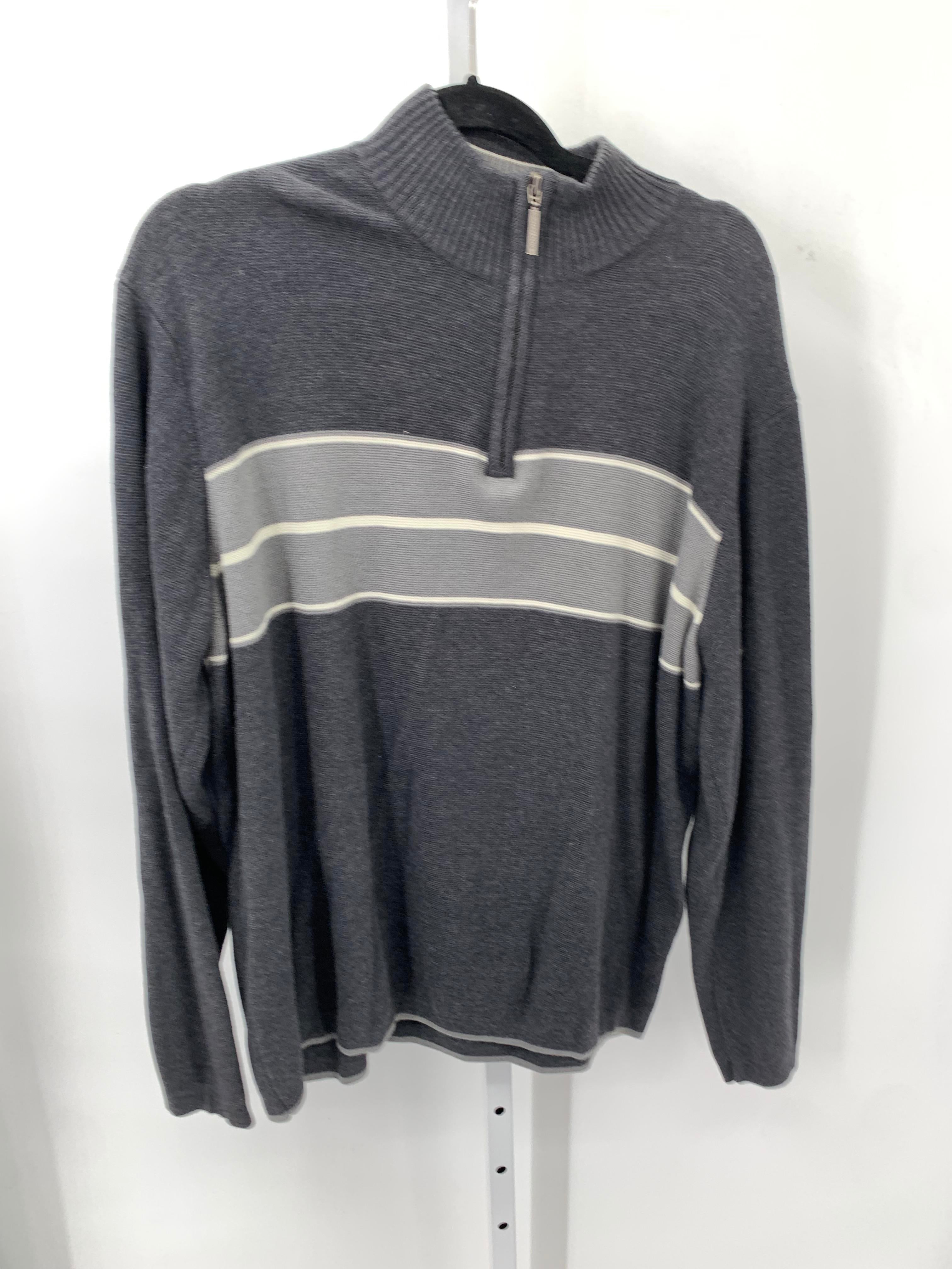 STRIPES PARTIAL ZIP