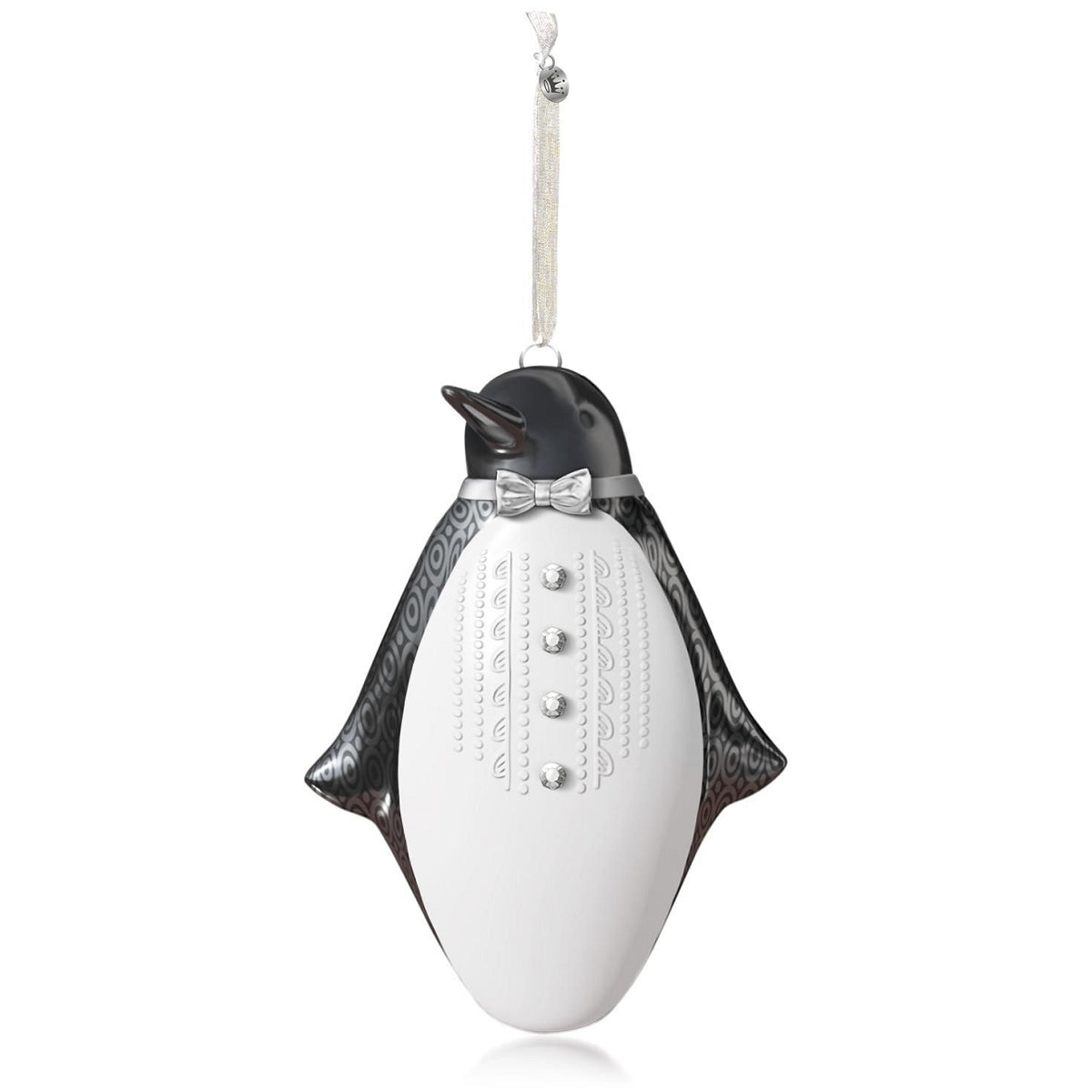 Hallmark Ornament 2015-16 Black Tie Penguin - Premium Porcelain - in Box