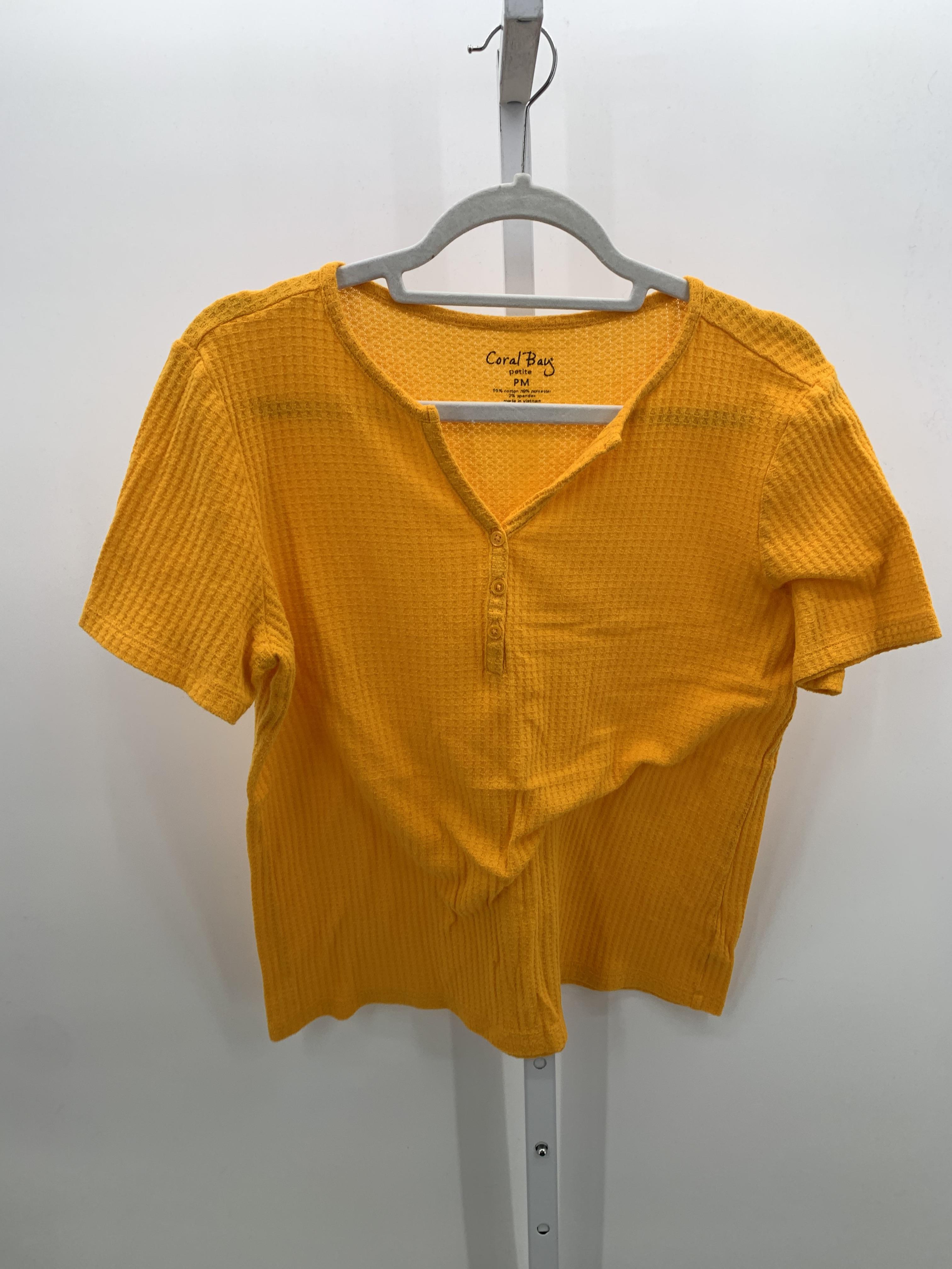 Coral Bay Size Medium Petite Petite Short Sleeve Shirt