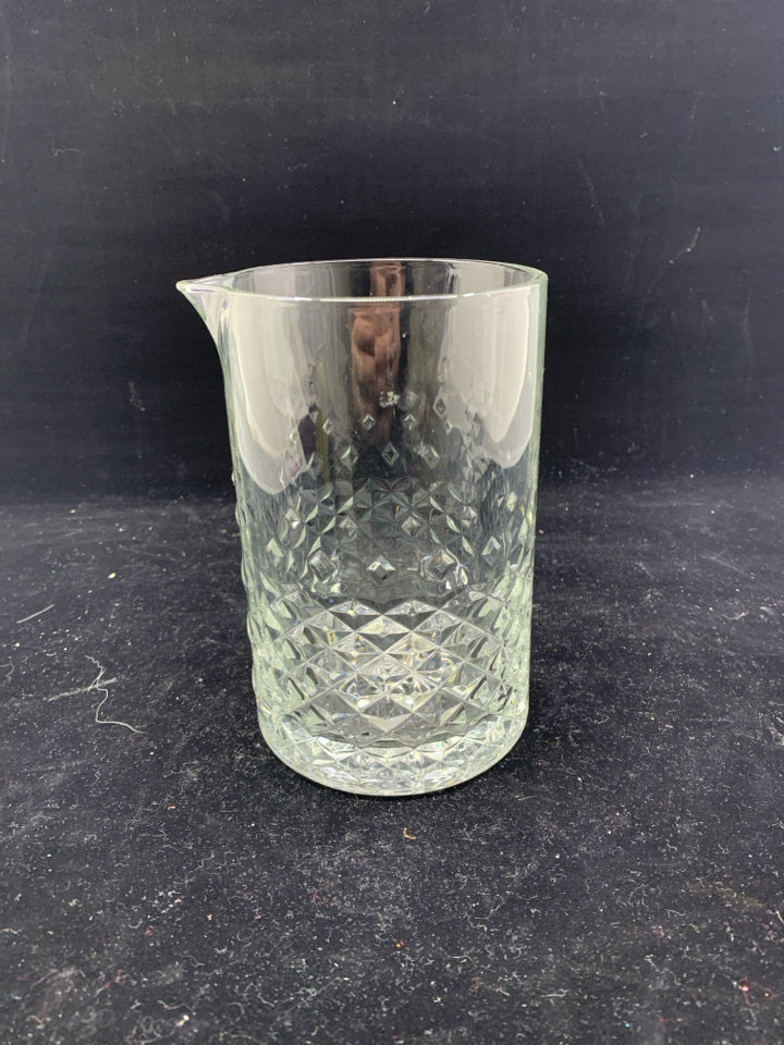 DIAMOND PATTERN COCKTAIL PITCHER- NO HANDLE.