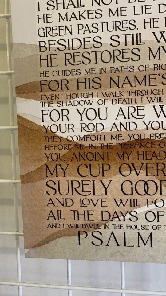 THE LORD IS MY SHEPARD CANVAS WALL ART.