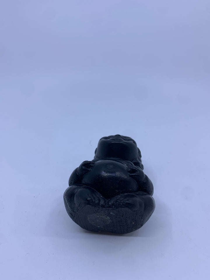 HEAVY BLACK SITTING BUDDAH.