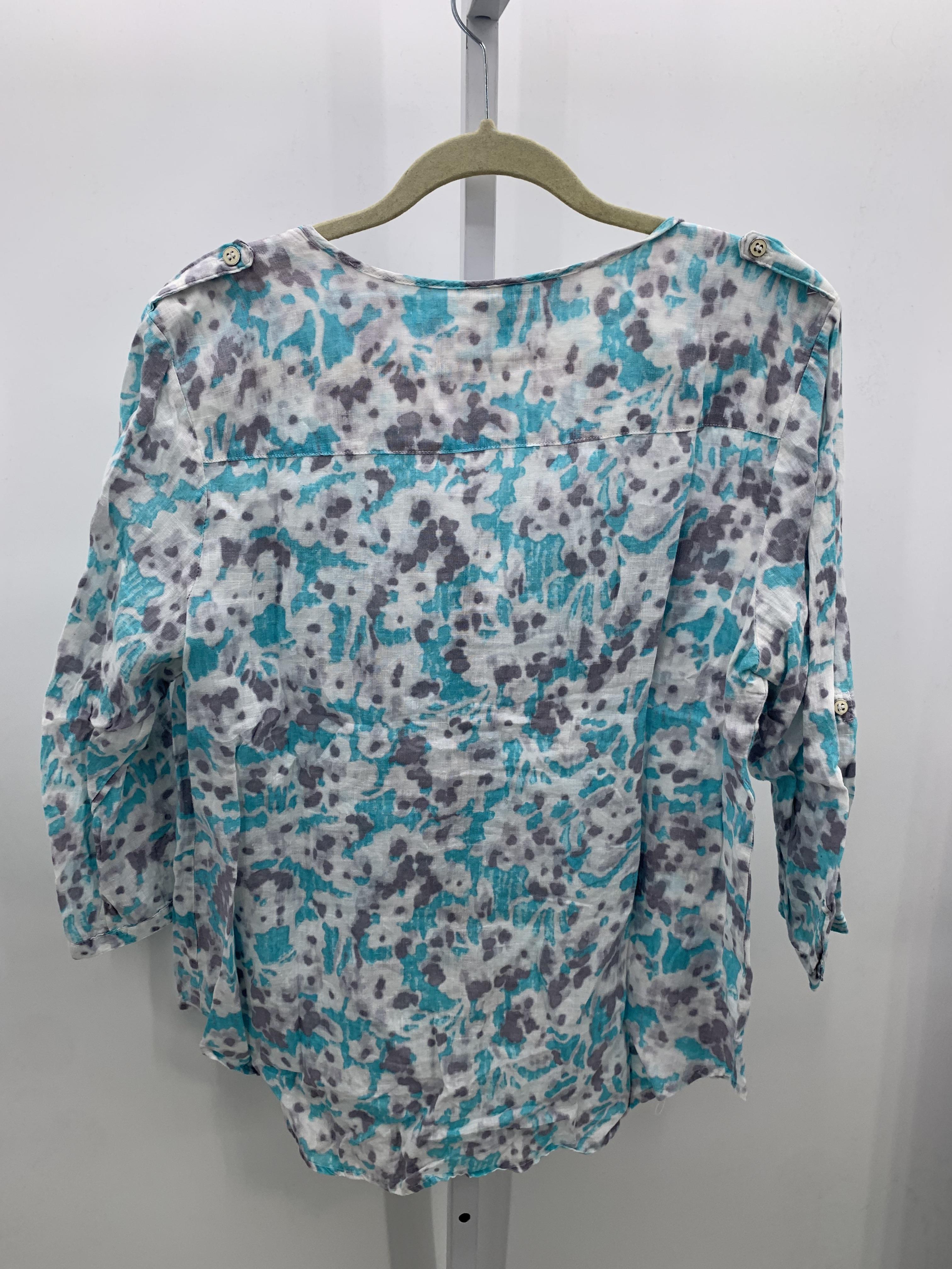 JM Collection Size 12 Misses 3/4 Sleeve Shirt