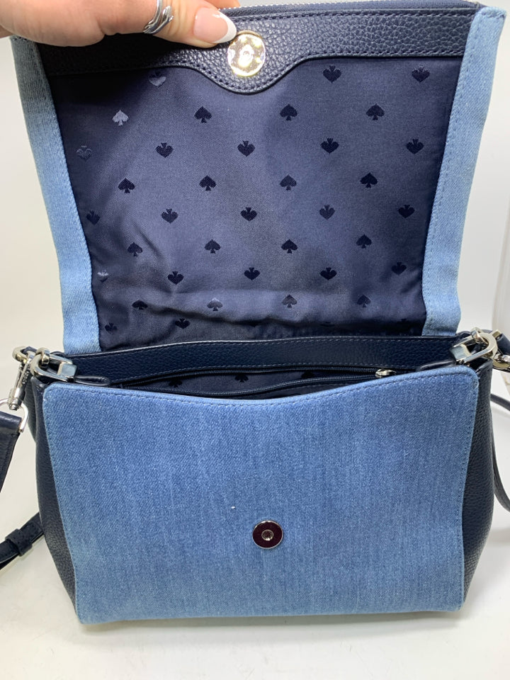 Kate Spade Denim Leila Medium Flap Shoulder Bag