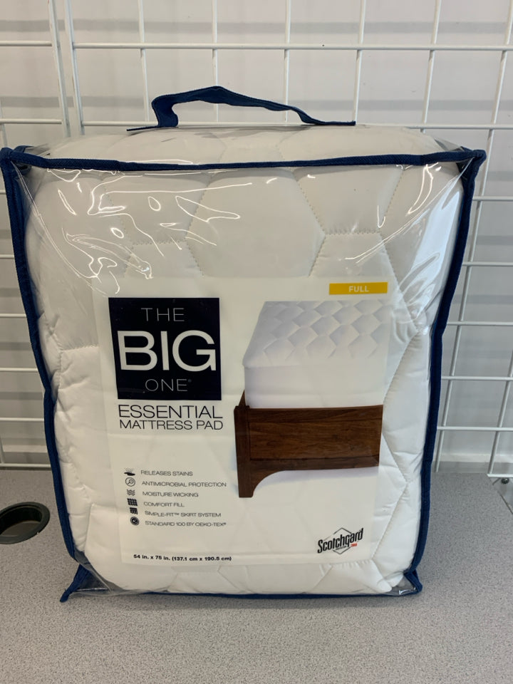 NIP THE BIG ONE FULL SIZE ESSENTIAL MATTRESS PAD.
