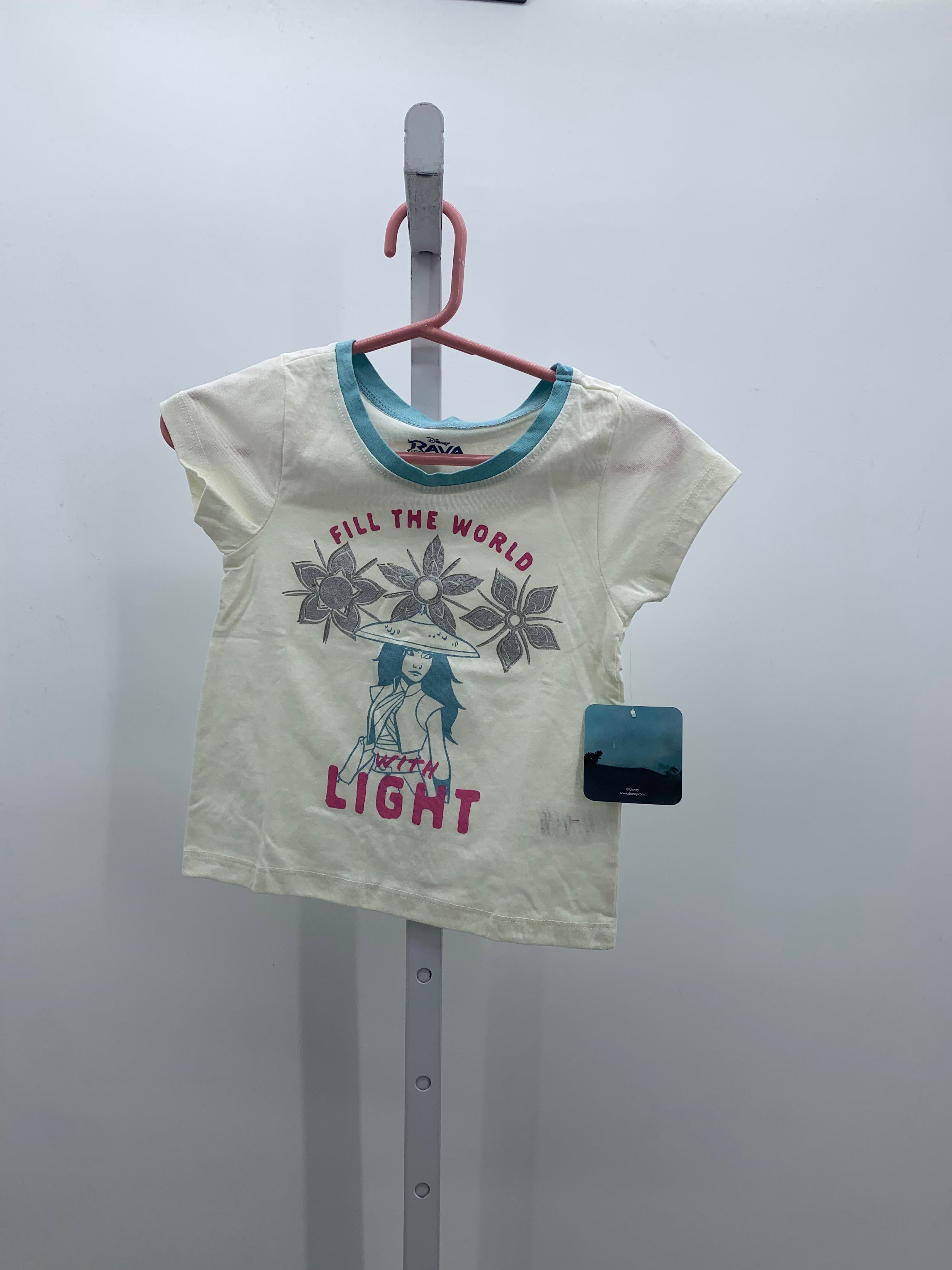 Disney Size 4T Girls Short Sleeve Shirt