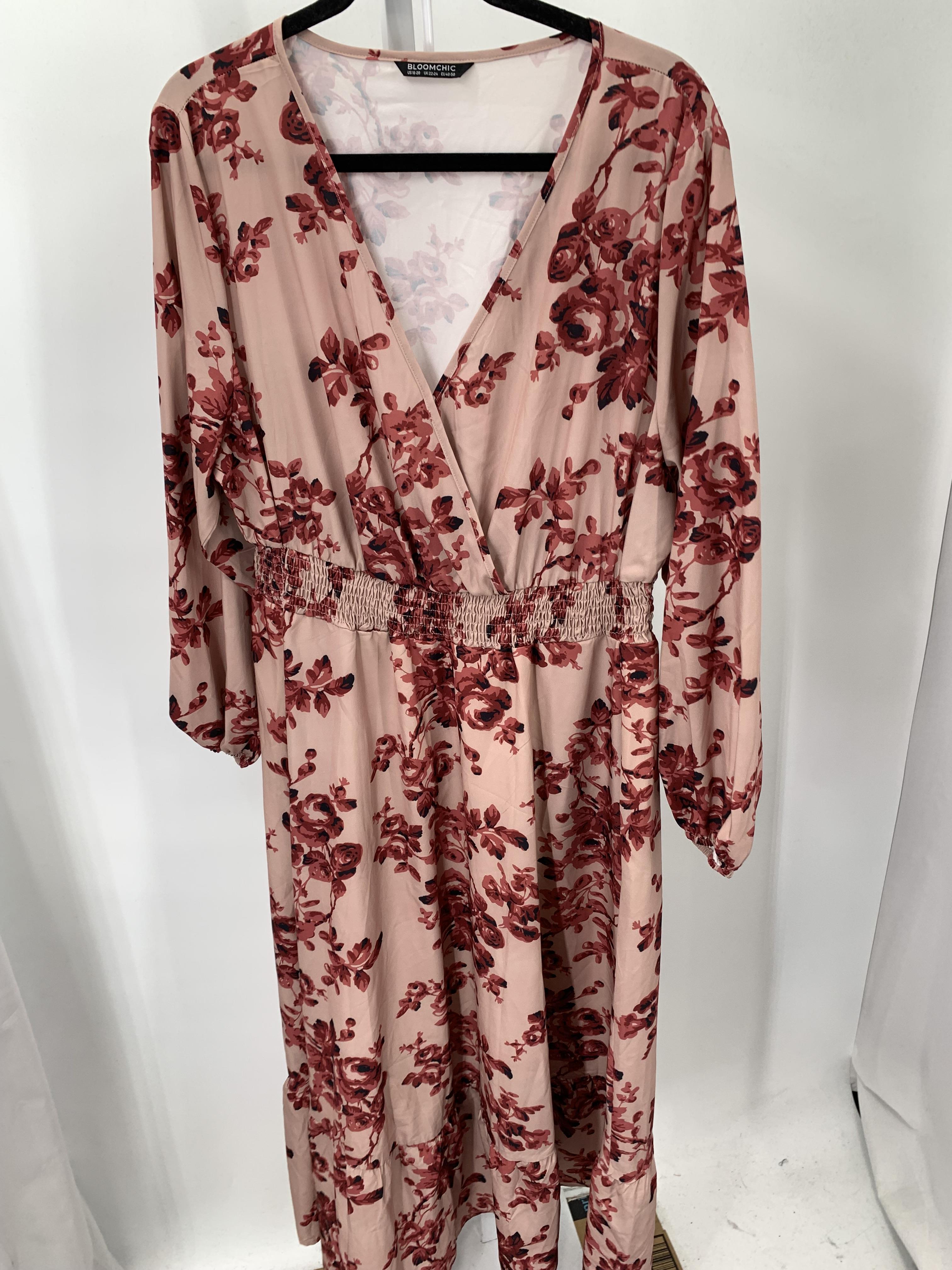 Size 18/20 W Womens Long Sleeve Dress