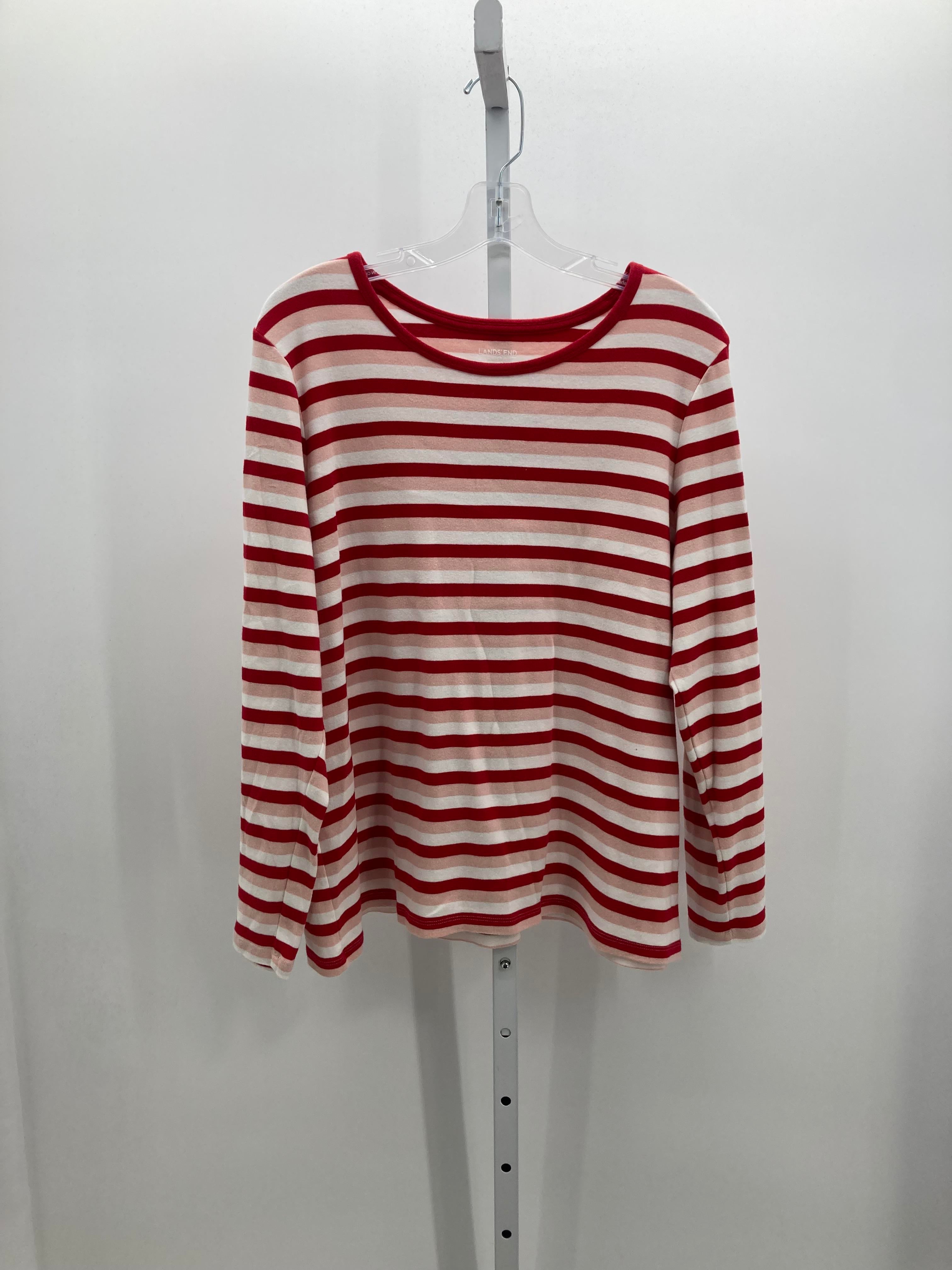 Lands End Size 1X Womens Long Sleeve Shirt