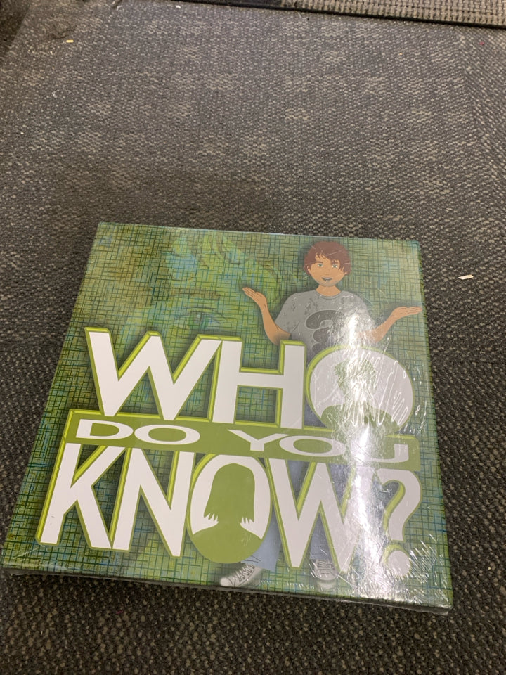 NIB WHO DO YOU KNOW GAME.