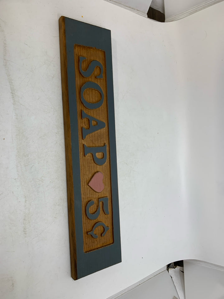 WOOD SOAP 5 CENTS WALL HANGING.