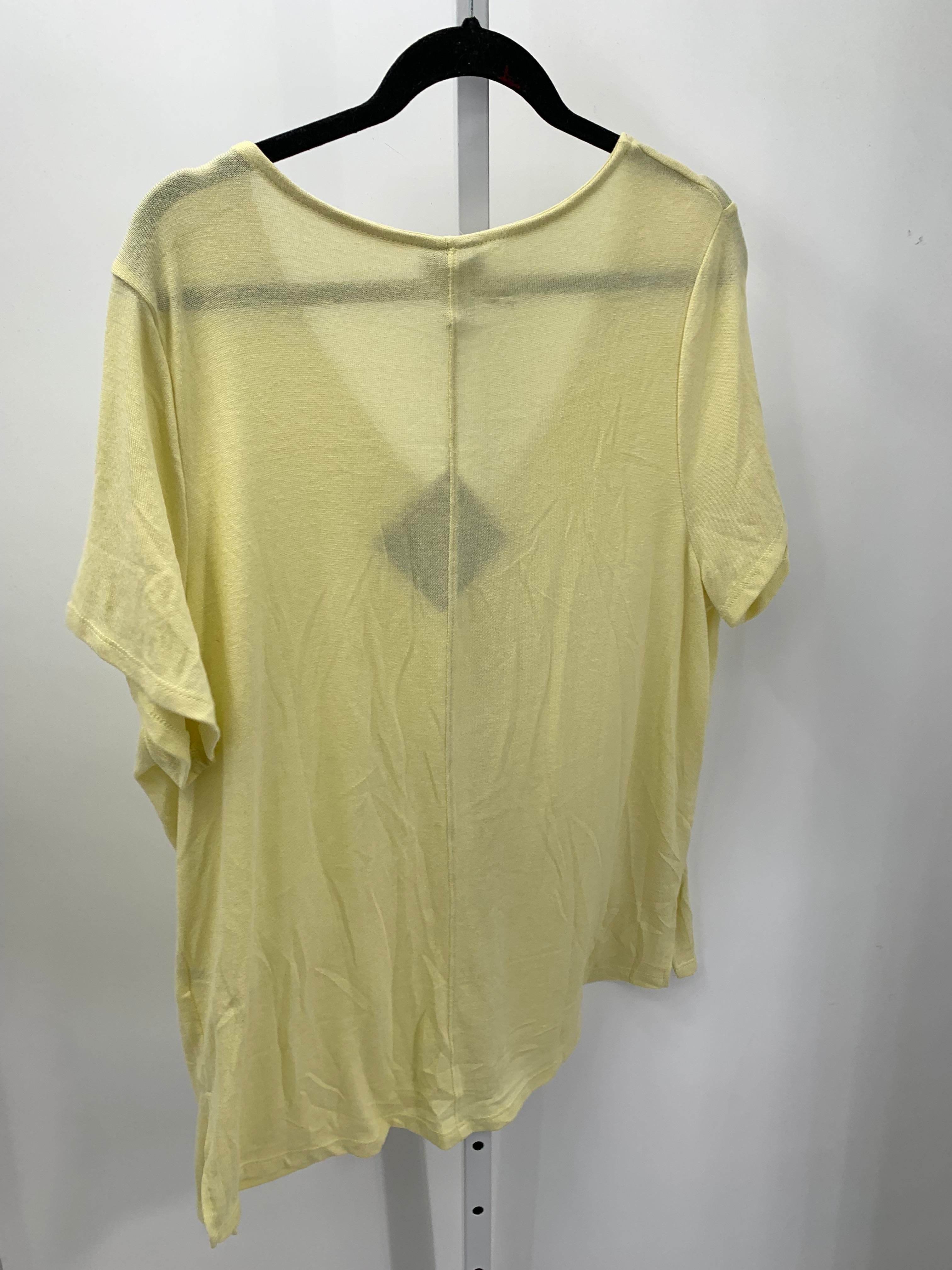 Ava & Viv Size 1X Womens Short Sleeve Shirt