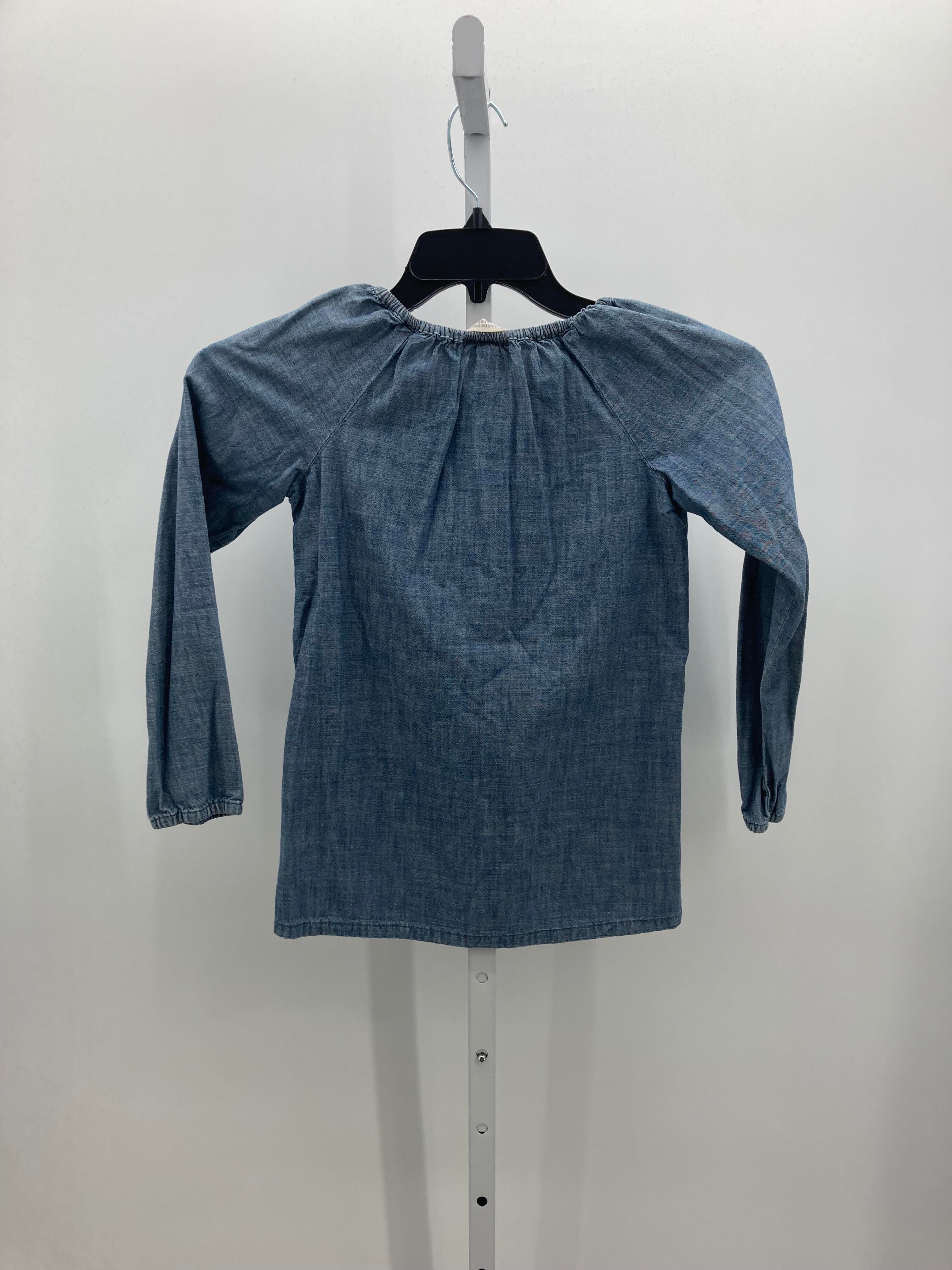 Lands End Size 8 Girls Long Sleeve Shirt