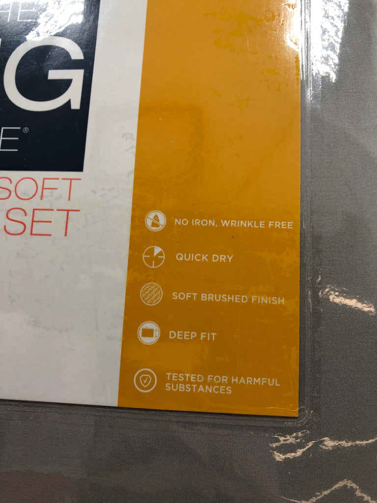 NIP GRAY FULL SHEET SET-THE BIG ONE