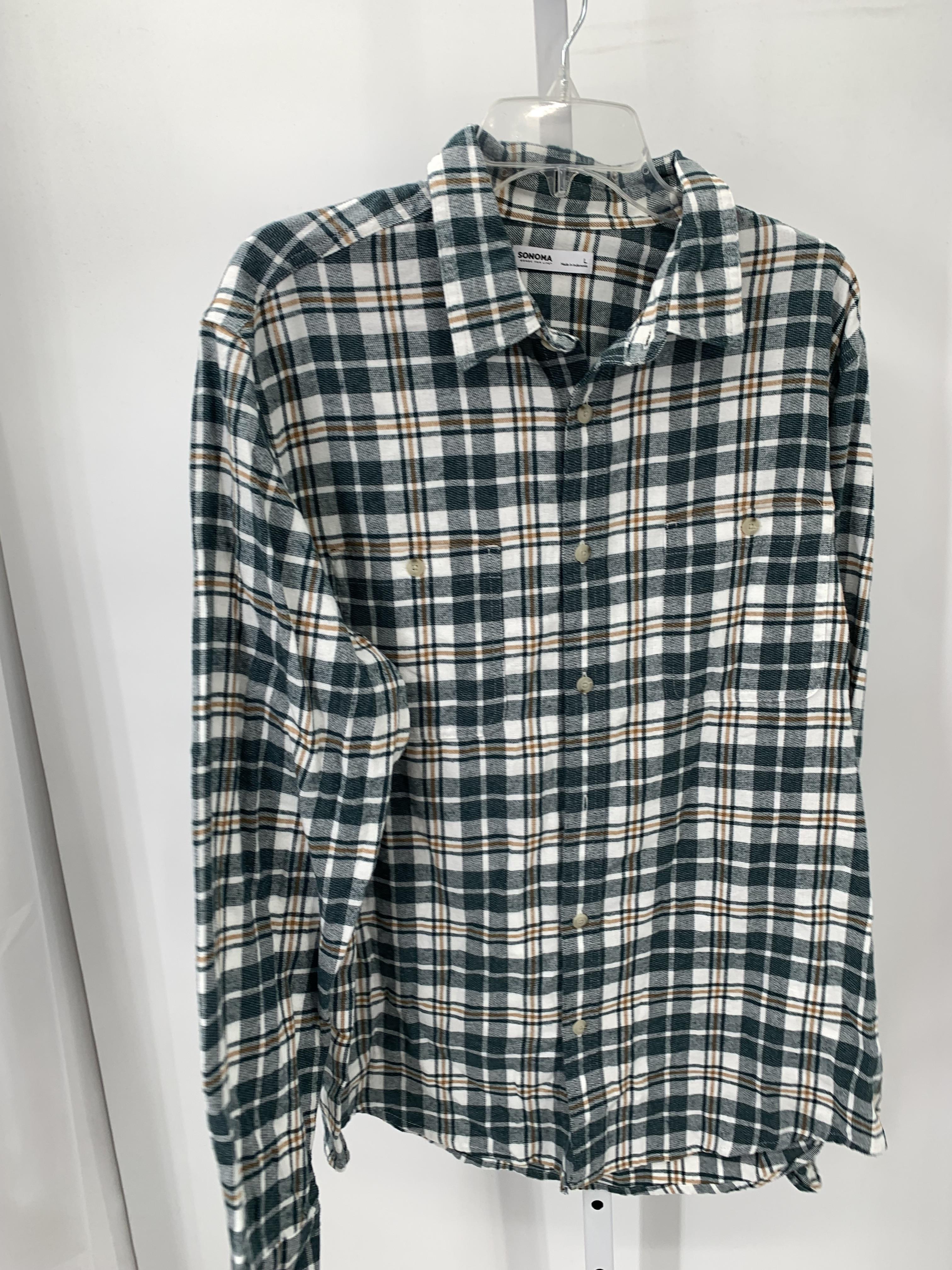 PLAID BTN DOWN SHIRT