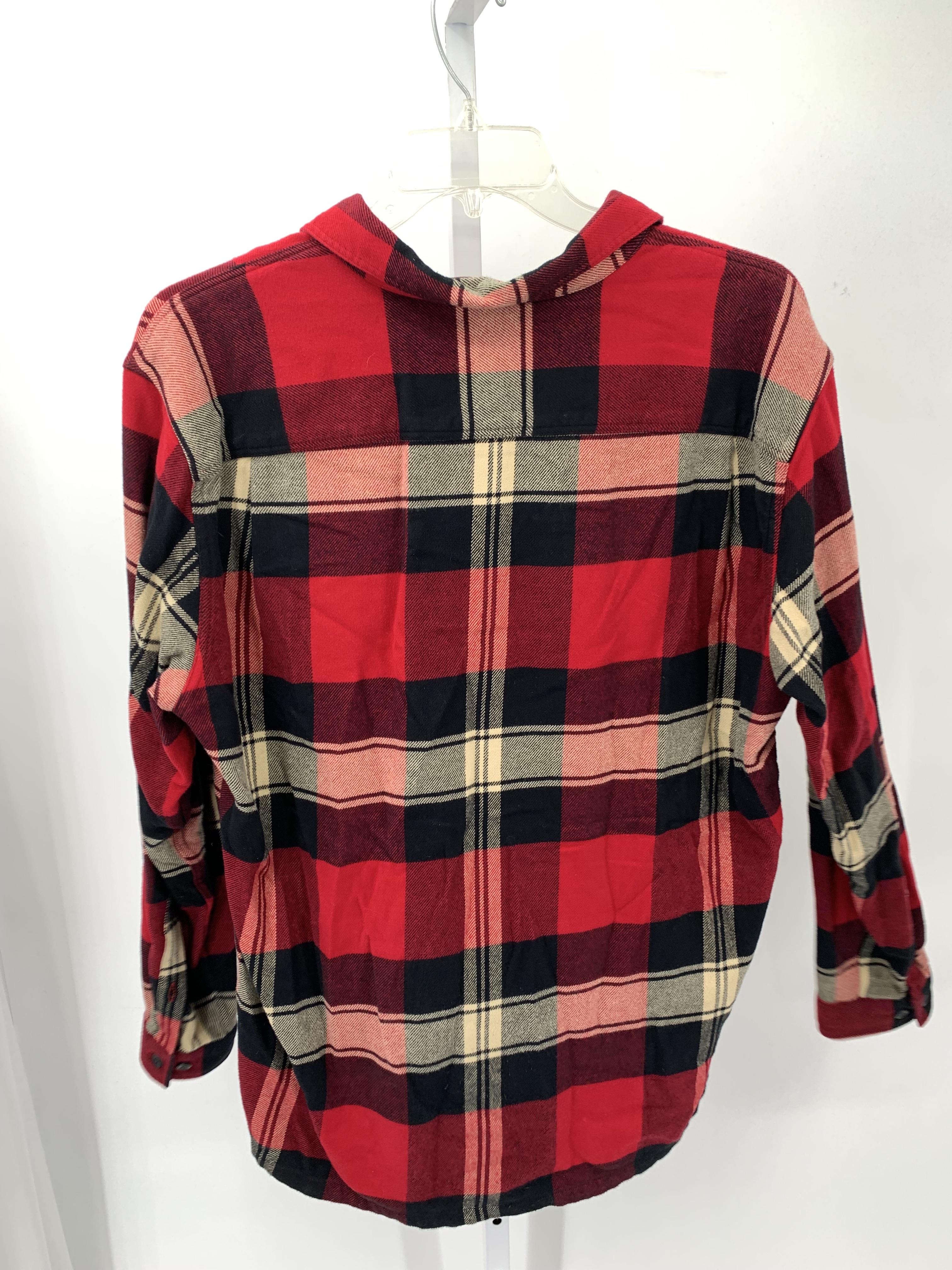 PLAID BTN DOWN