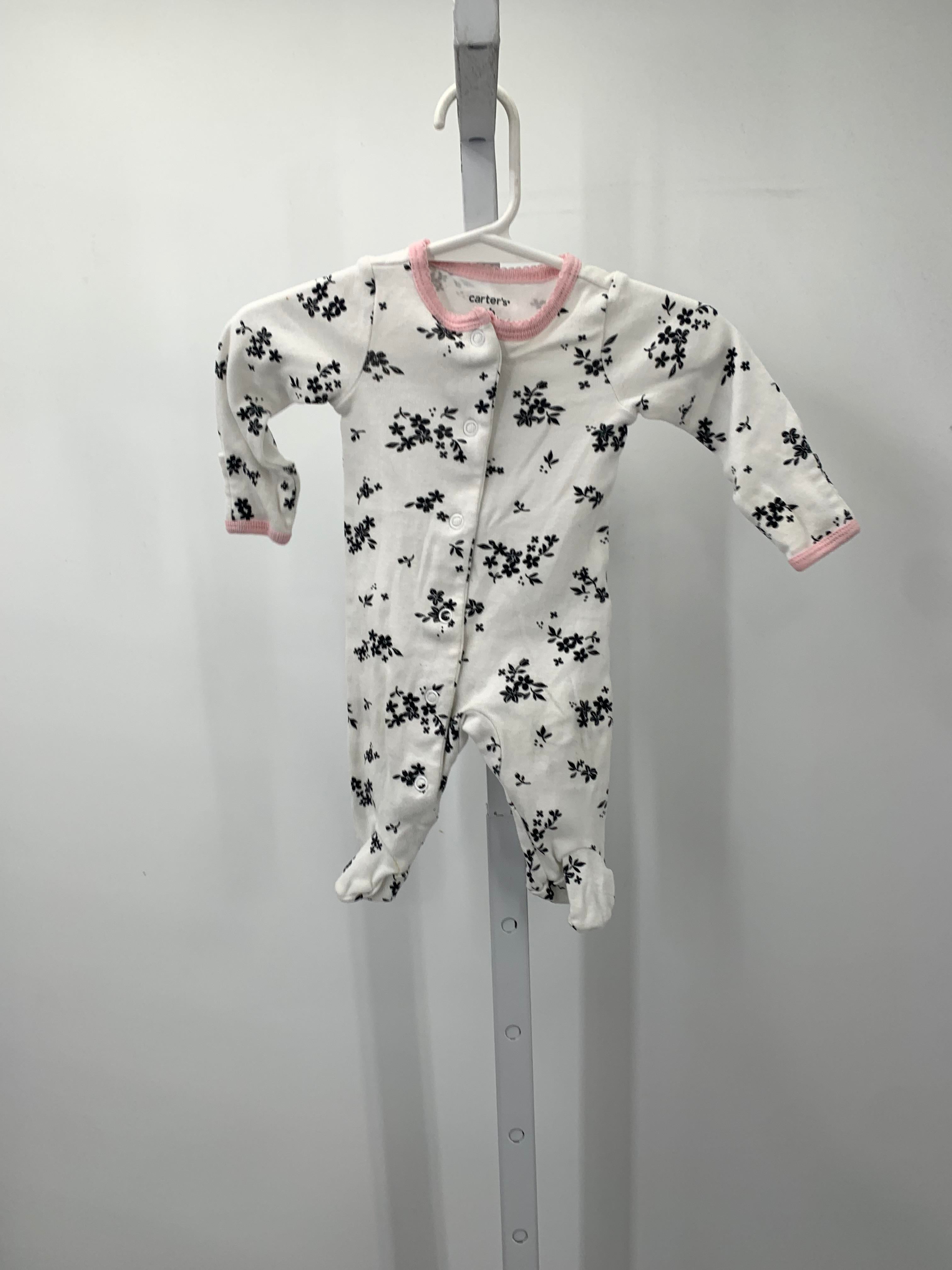 Carters Size Newborn Girls Long Slv. Romper