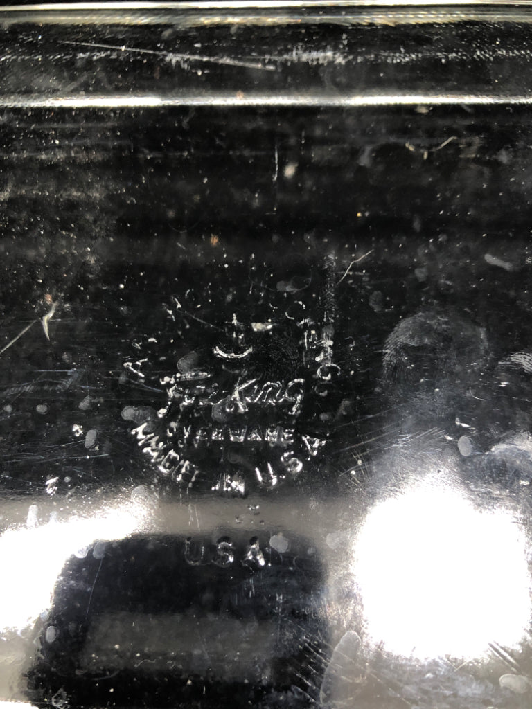 FIRE KING GLASS BAKING DISH.