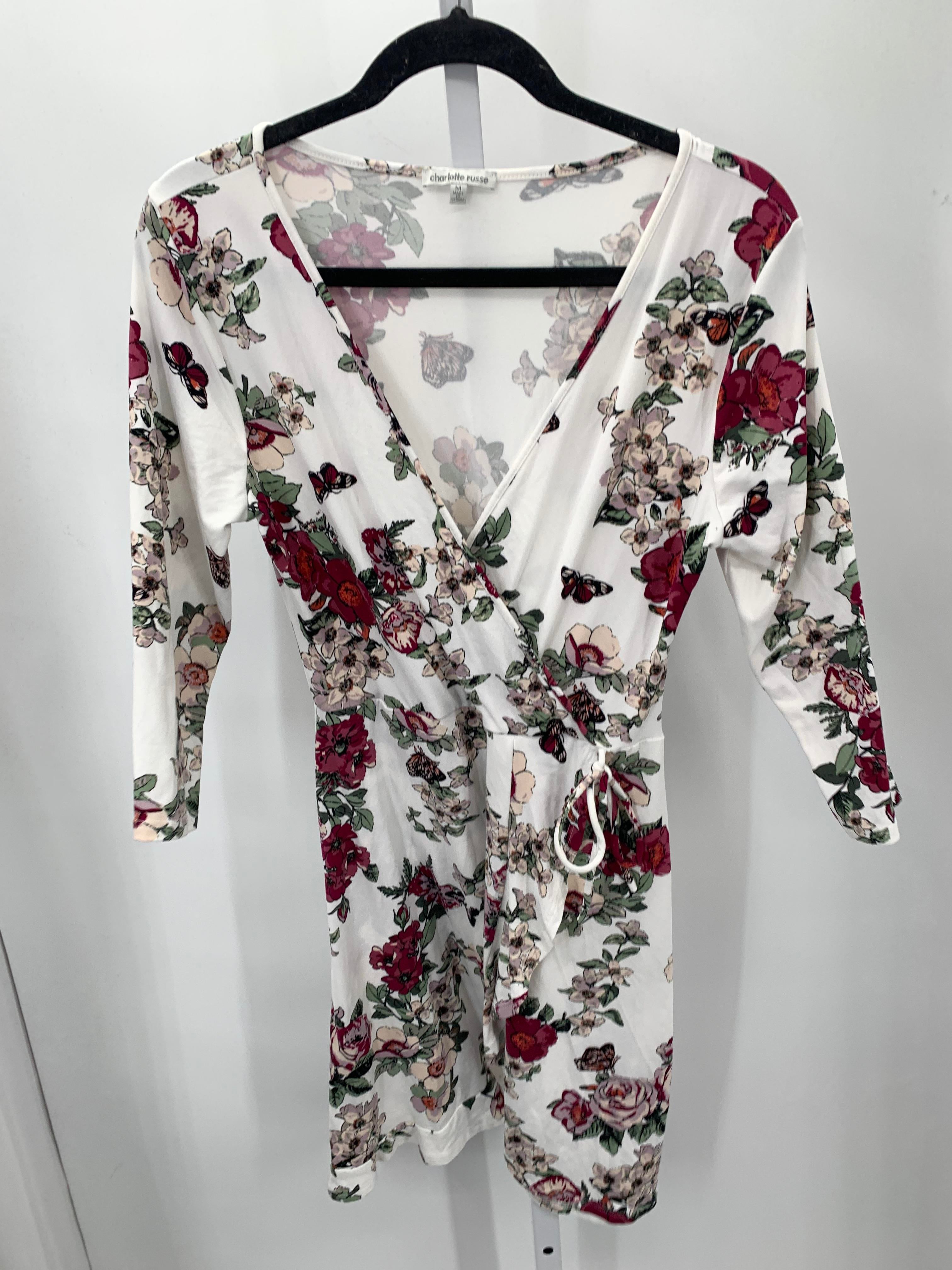 Charlotte Russe Size Medium Juniors Long Sleeve Dress