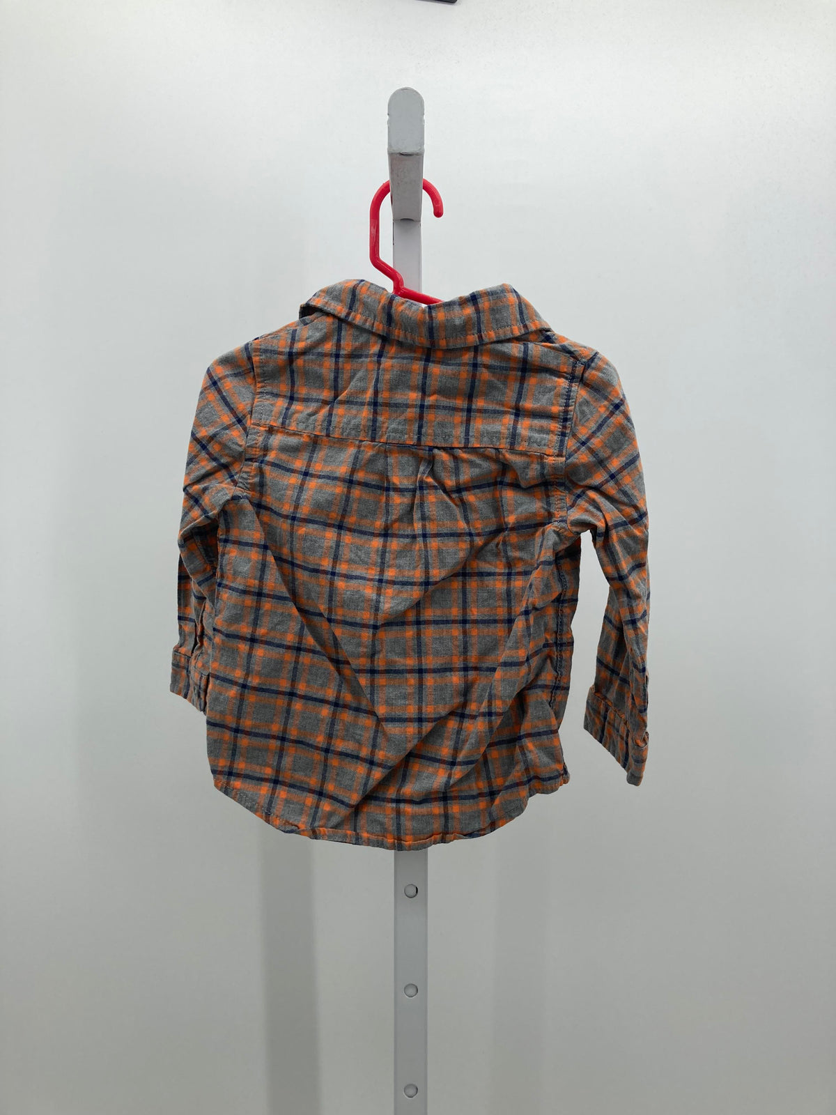 ORANGE BLUE PLAID