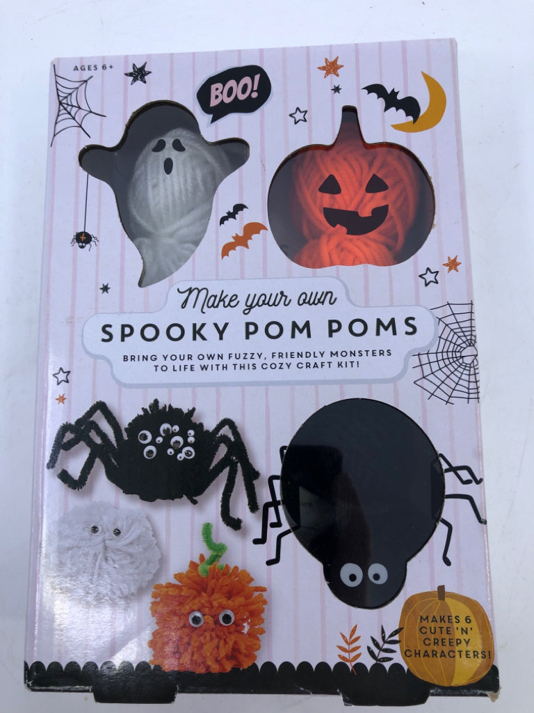 NIB SPOOKY POM POMS CRAFT KIT