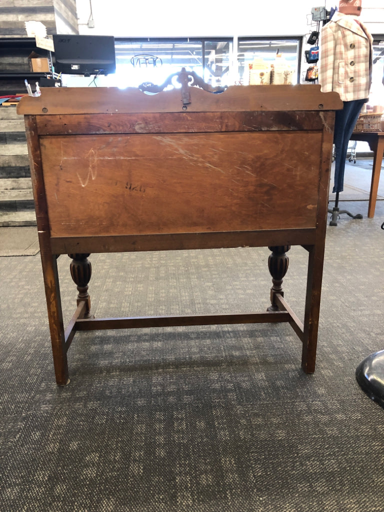 VTG DARK WOOD CABINET.