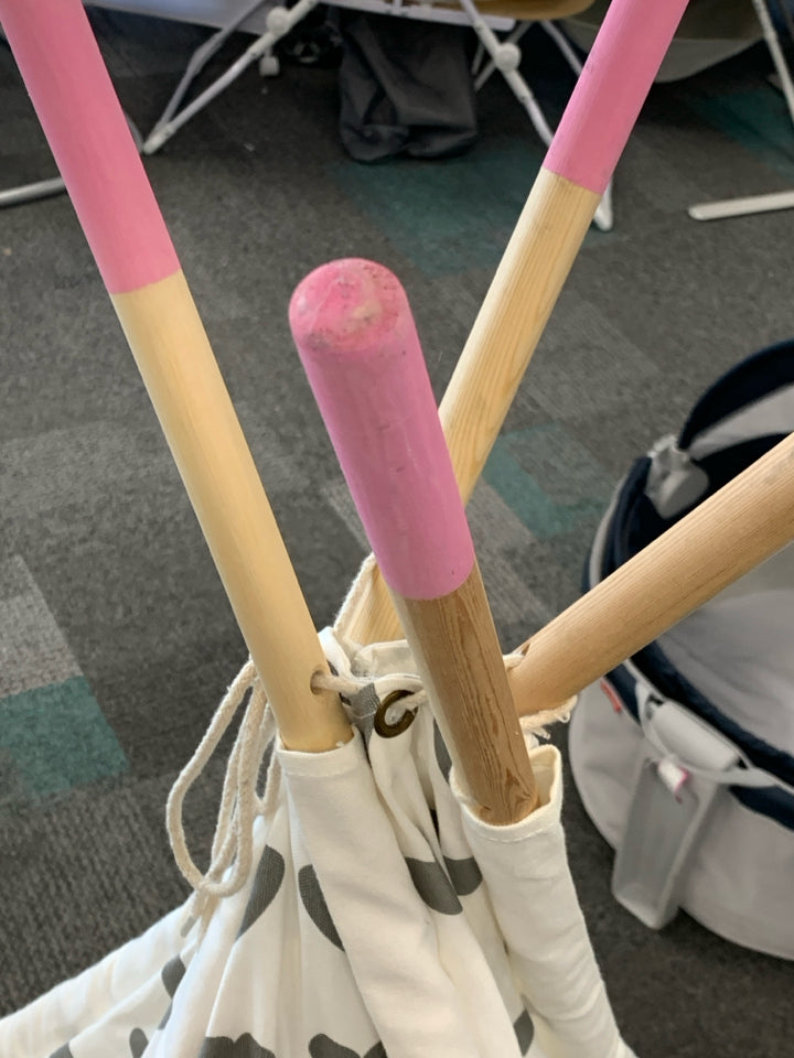 Heart Cotton canvas Teepee Play Tent