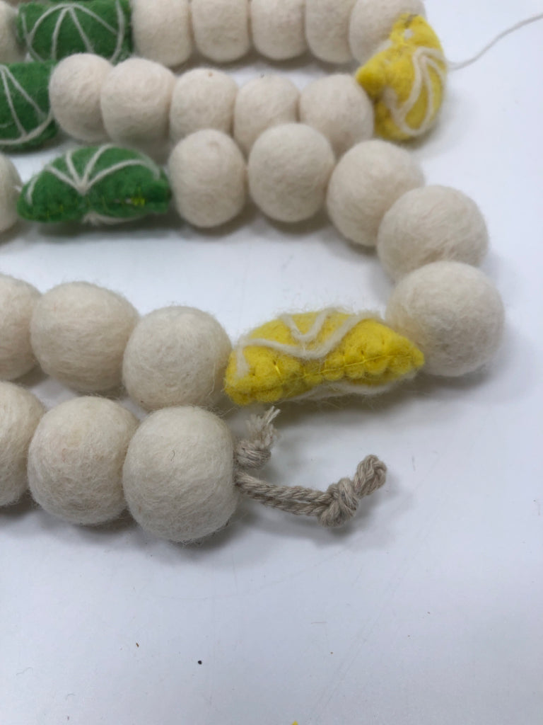 FELT LEMON AND LIME GARLAND.