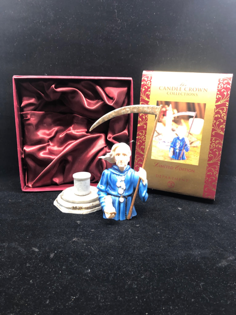 FATHER TIME 2000 CANDLE CROWN FIGURE IN BOX.