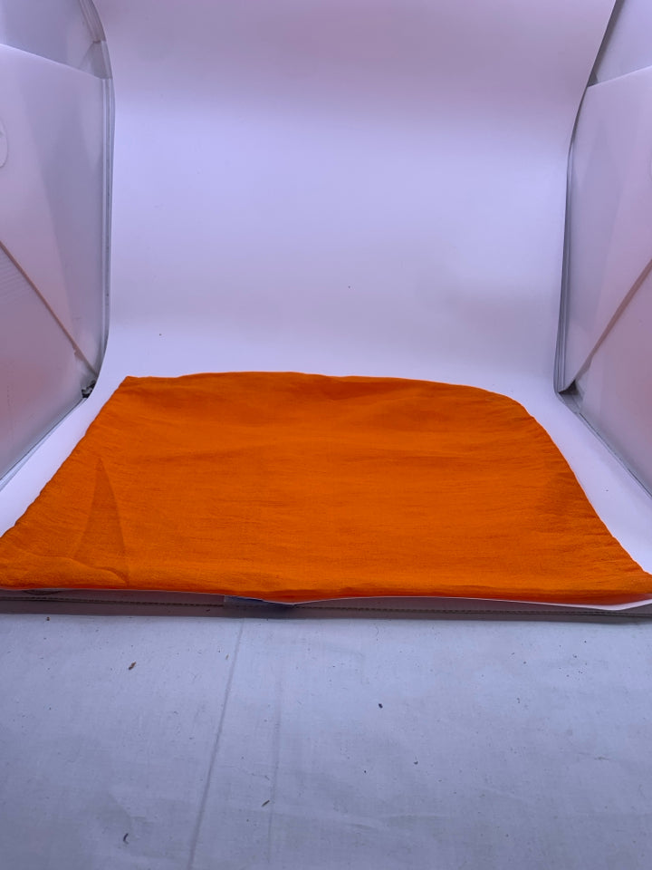 BRIGHT ORANGE PILLOW COVER.
