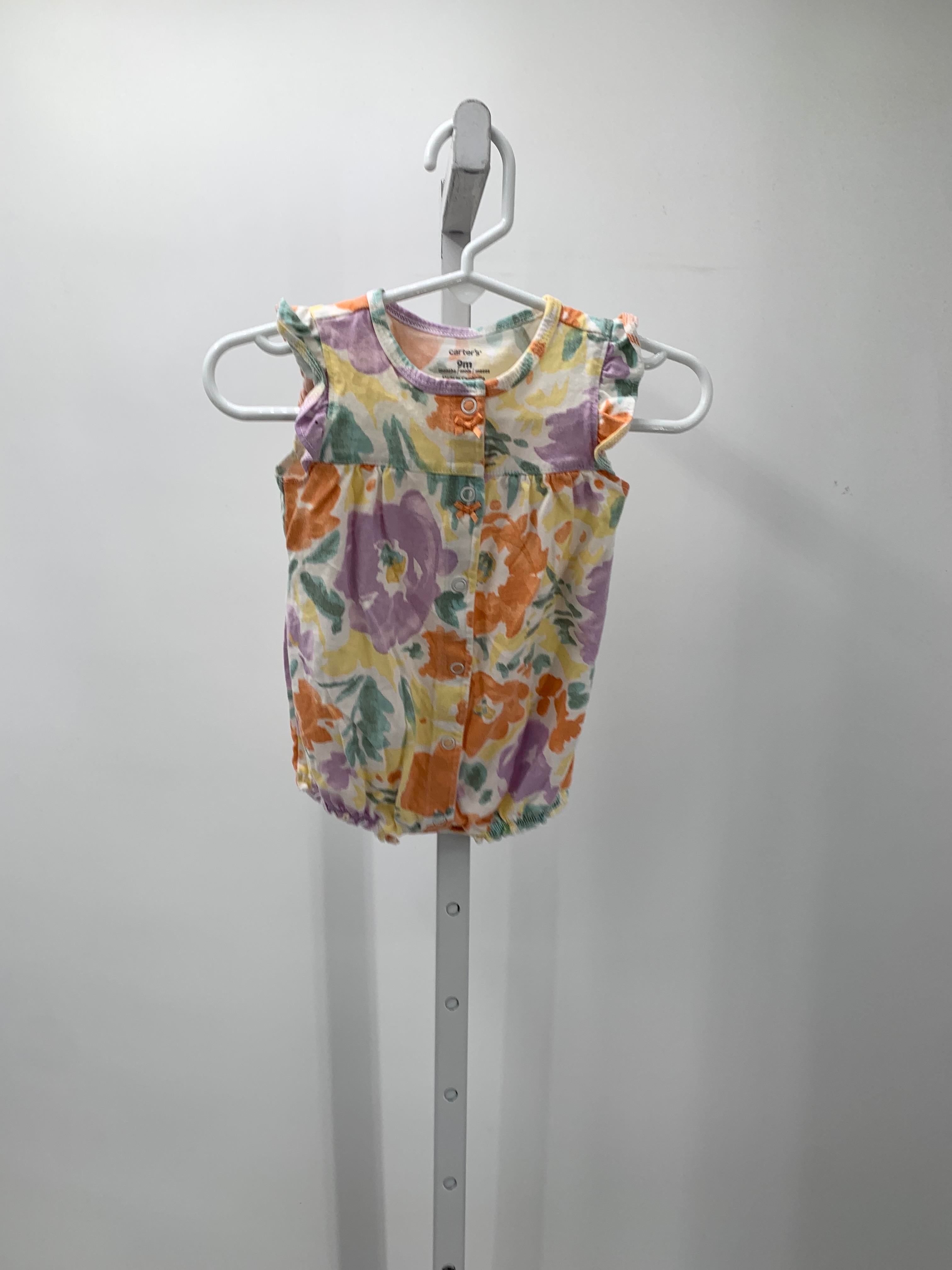 Carters Size 9 Months Girls Short Slv. Romper