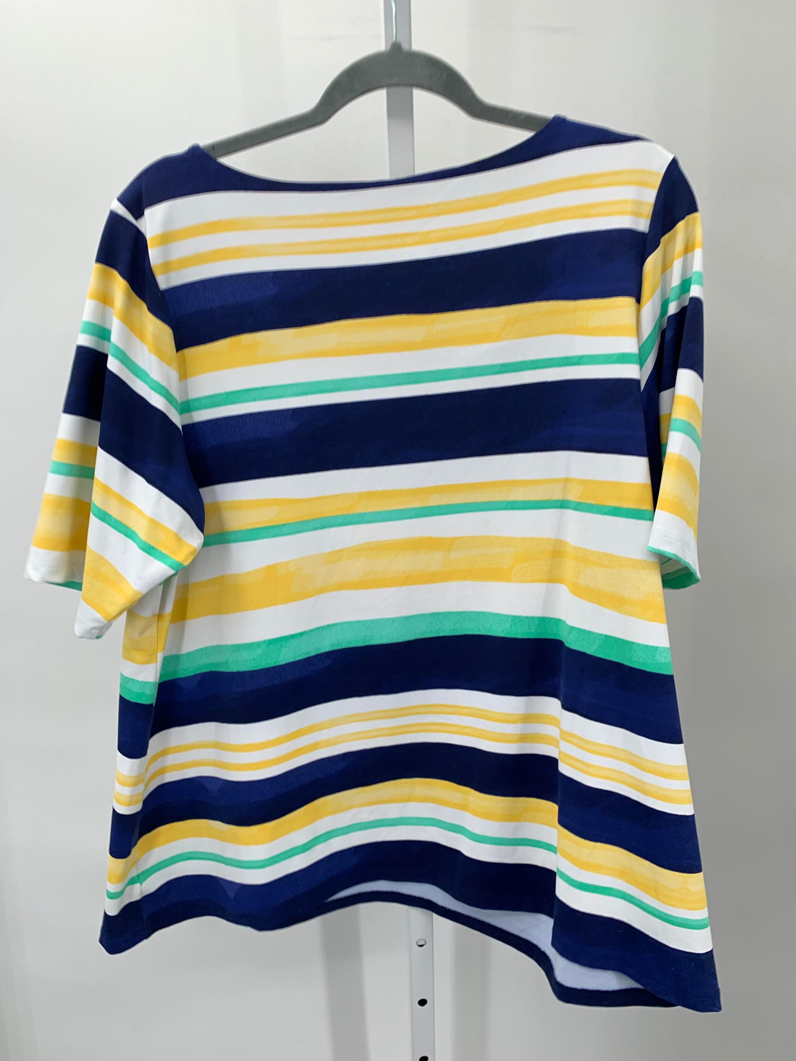 Charter Club Size 1X Womens Short Sleeve Shirt