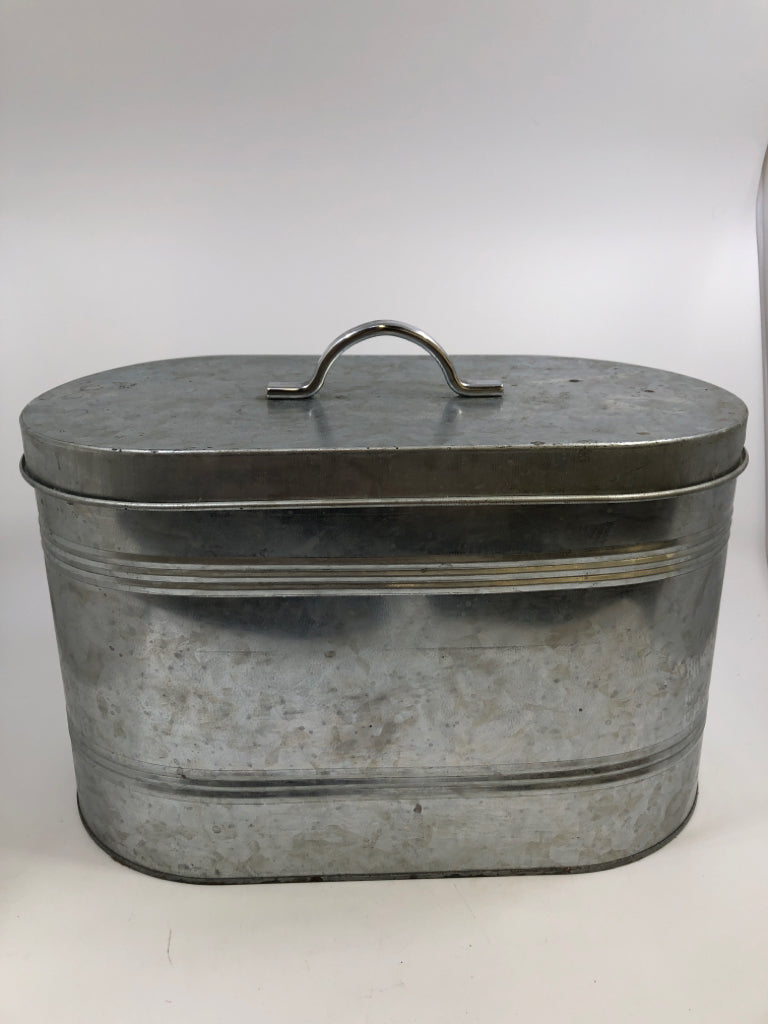 METAL STORAGE/ BREAD BOX.