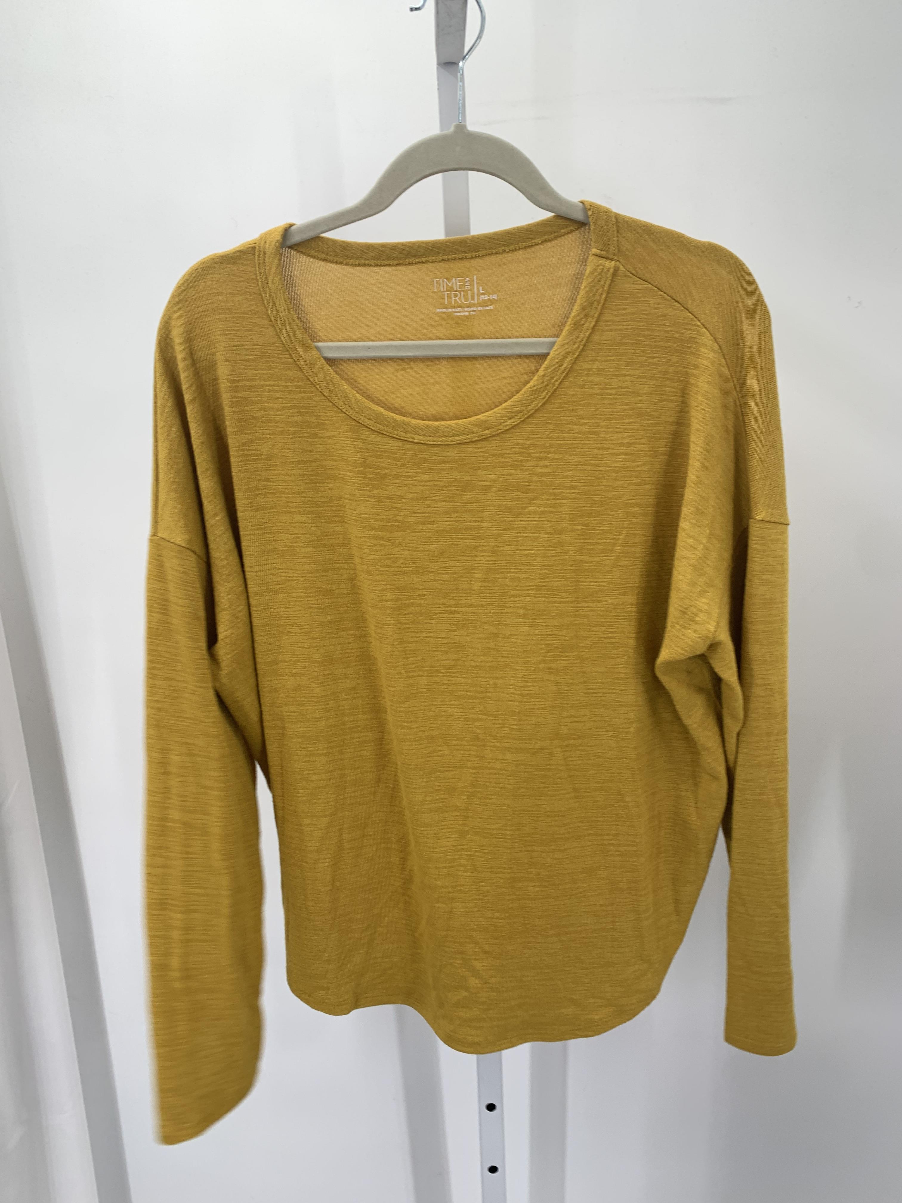 Time and Tru Size Large Misses Long Sleeve Shirt