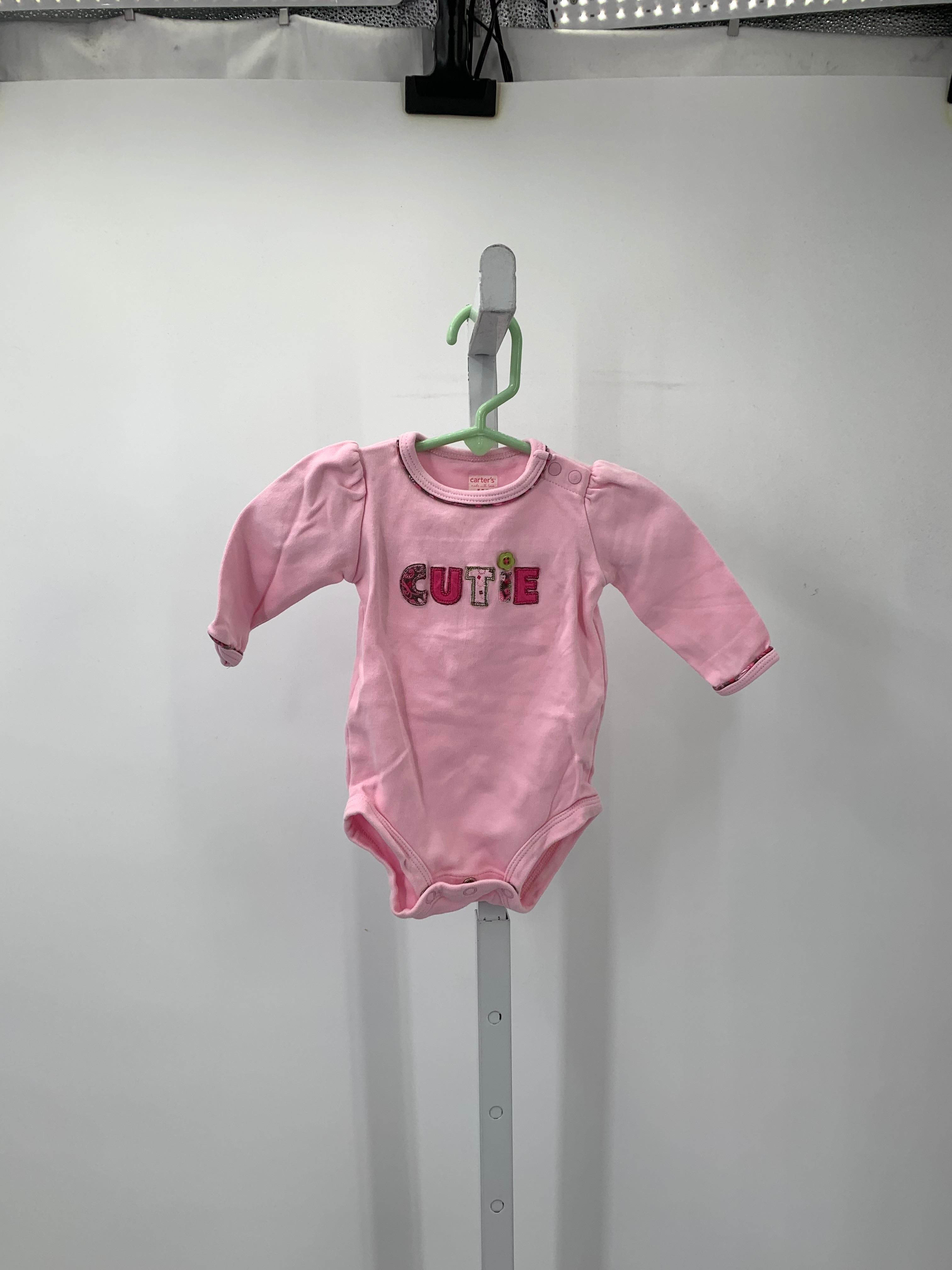 Carters Size 3 Months Girls Long Sleeve Shirt