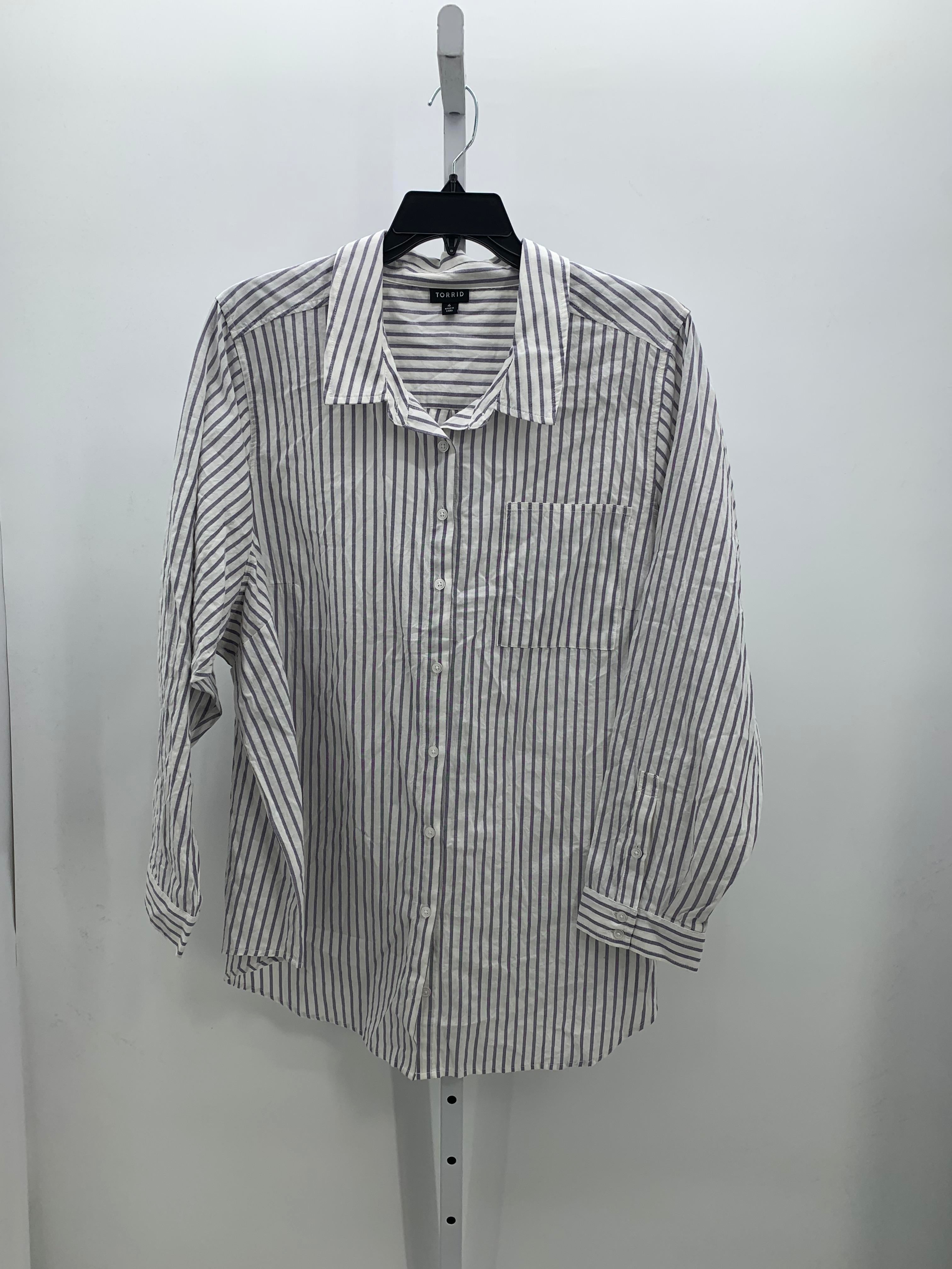 Torrid Size 4X Womens Long Sleeve Shirt