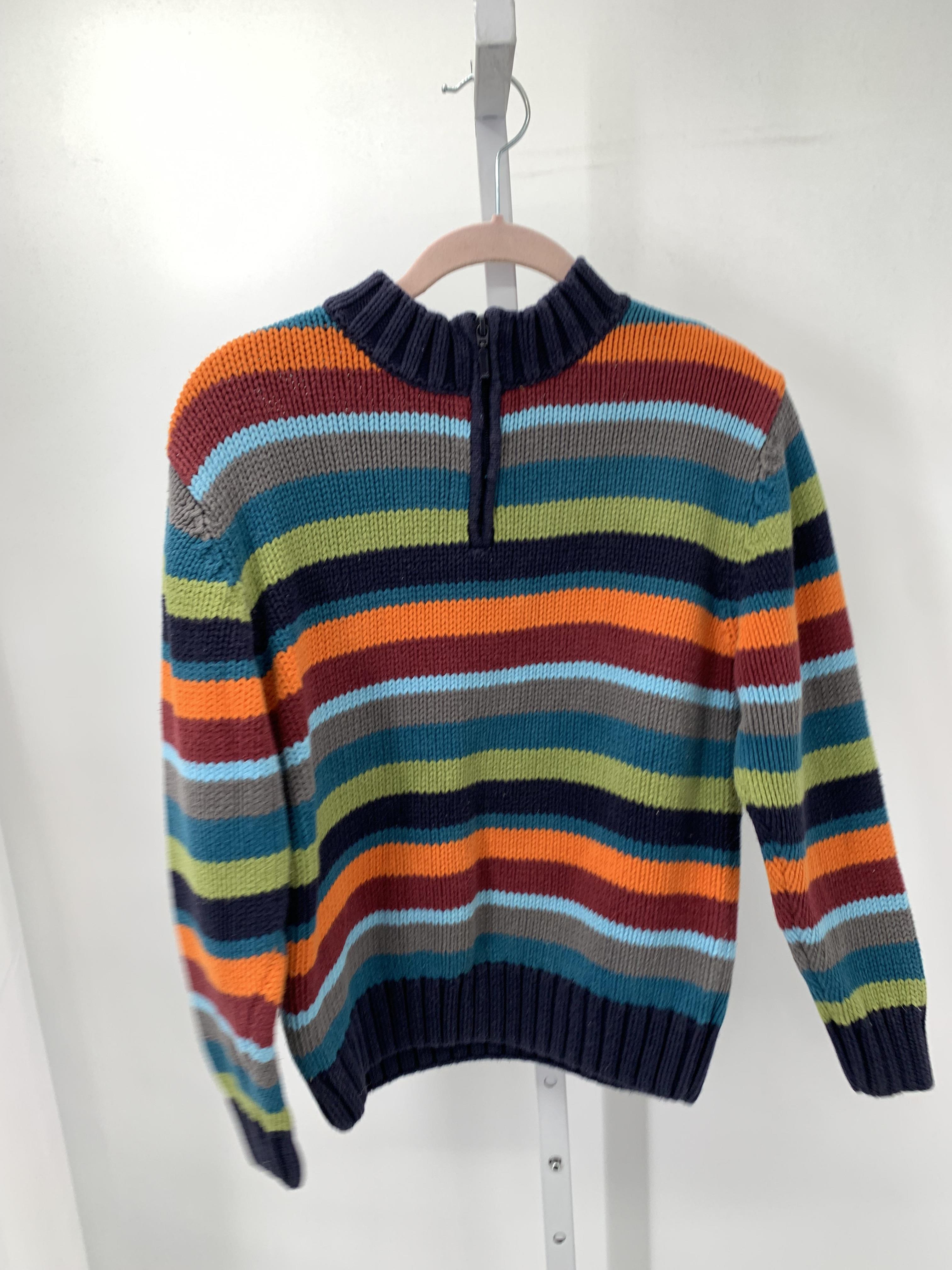 STRIPES PARTIAL ZIP