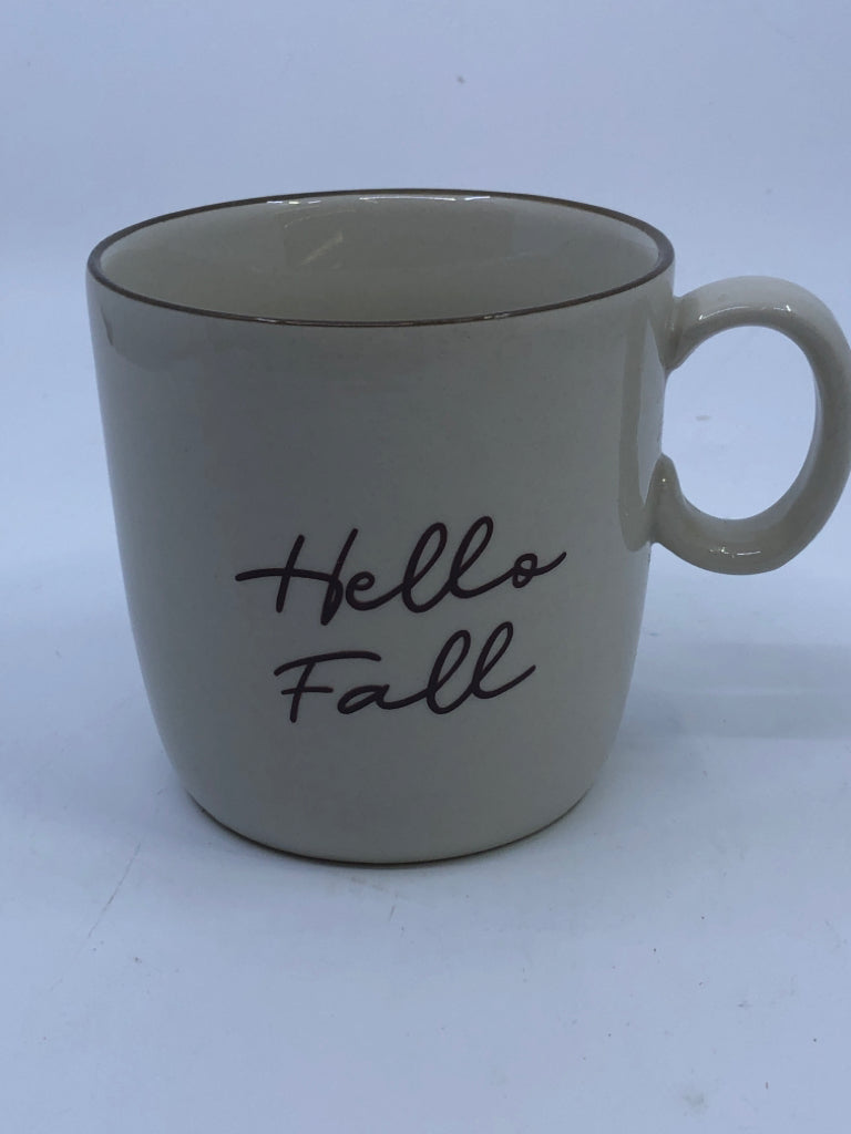 HELLO FALL CREAM MUG.