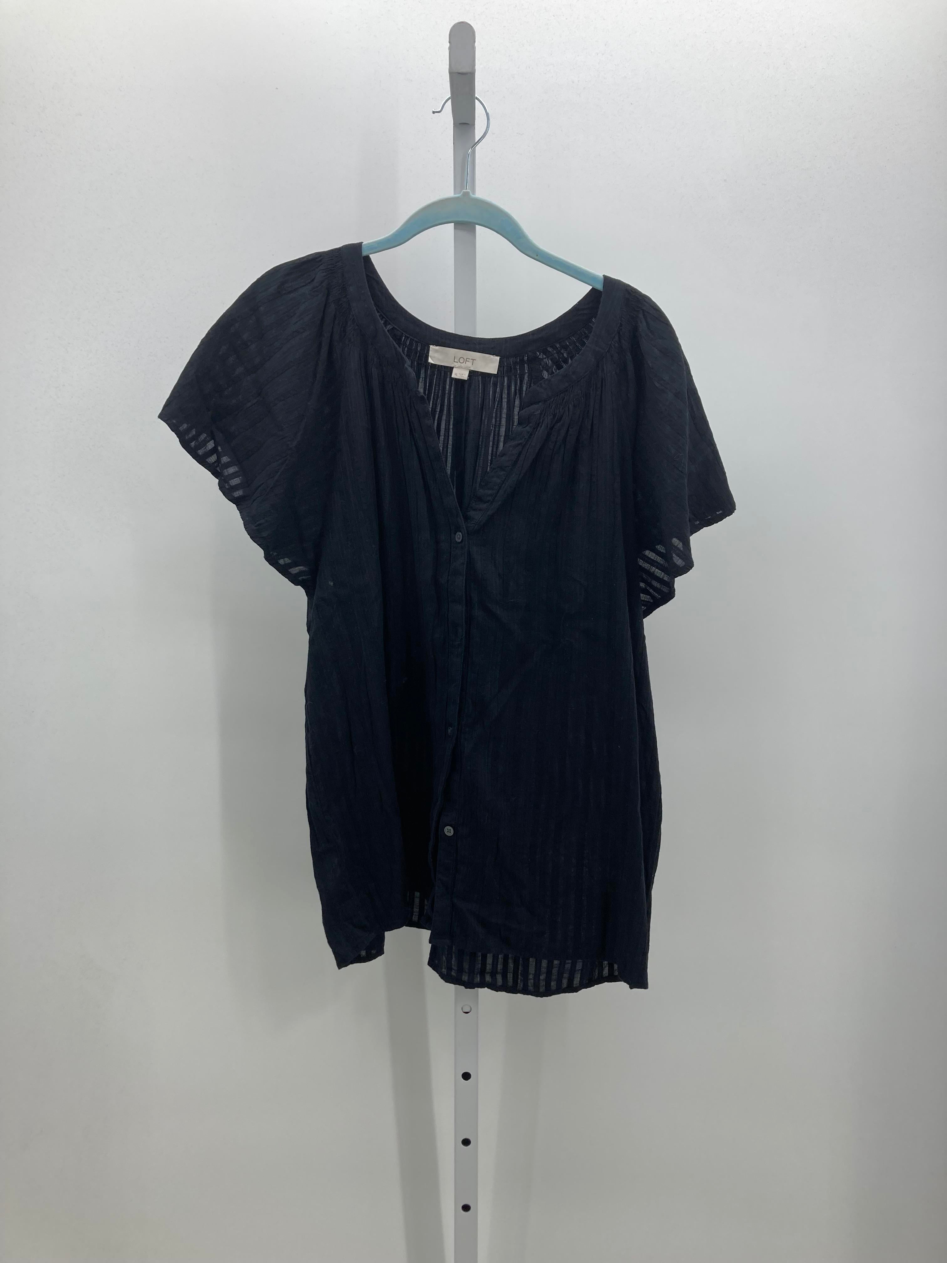 Loft Size Extra Large Misses Short Sleeve Shirt