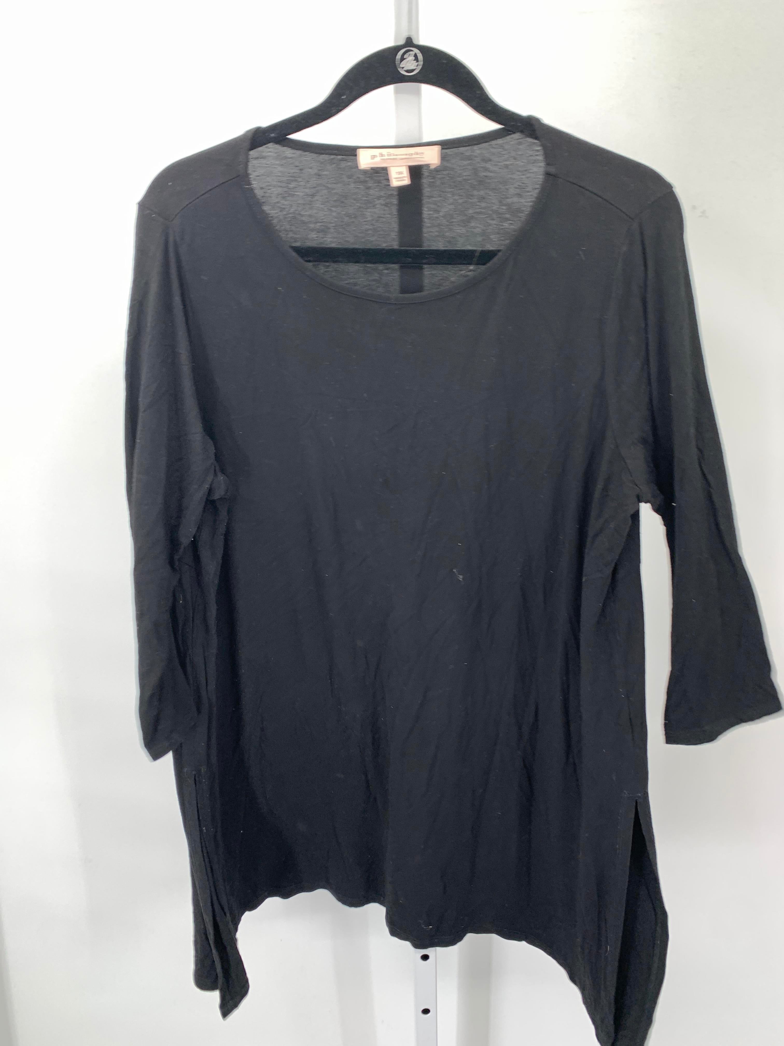 philosophy Size 1X Womens 3/4 Sleeve Shirt