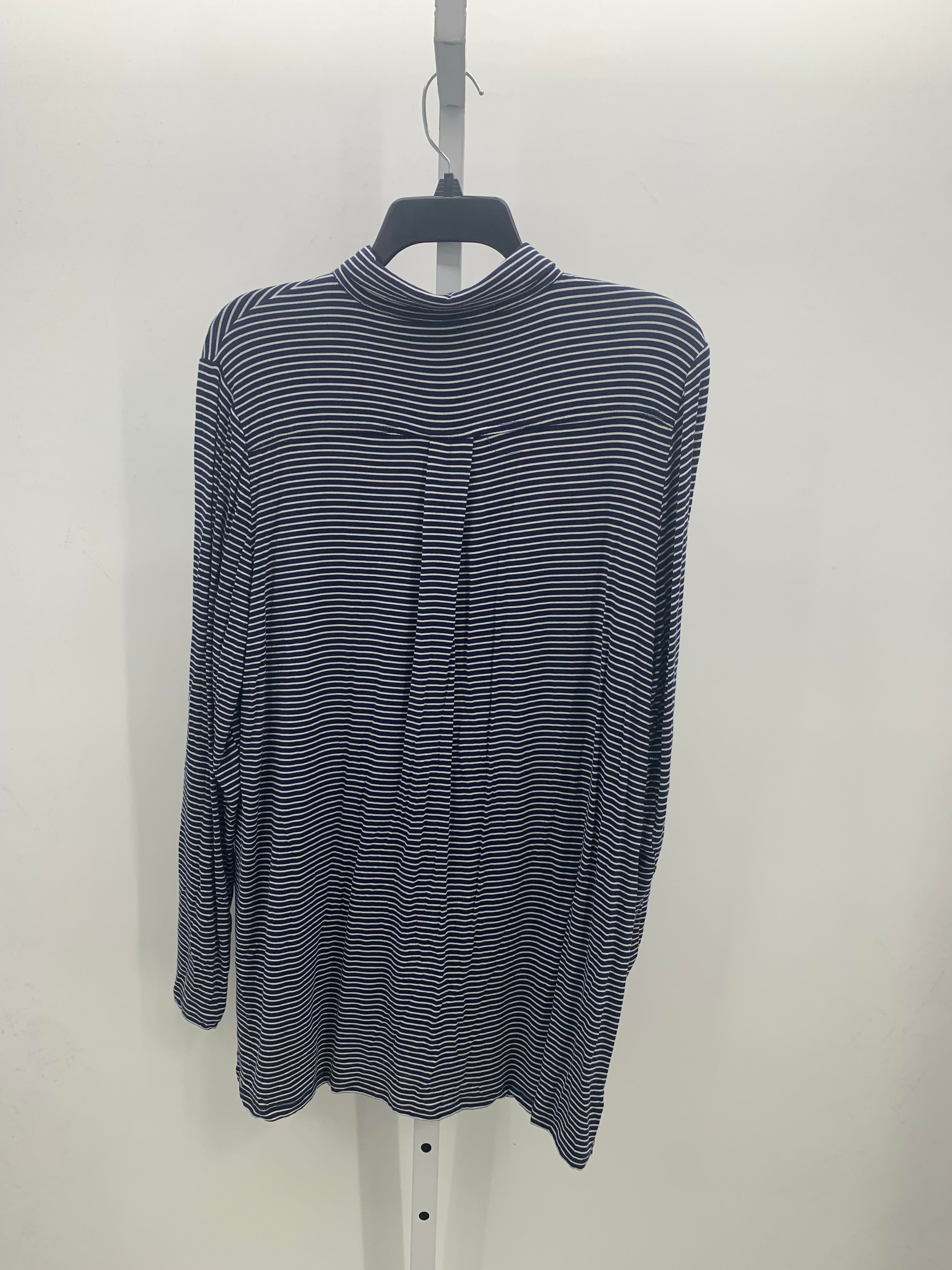 Lands End Size Large Misses Long Sleeve Shirt