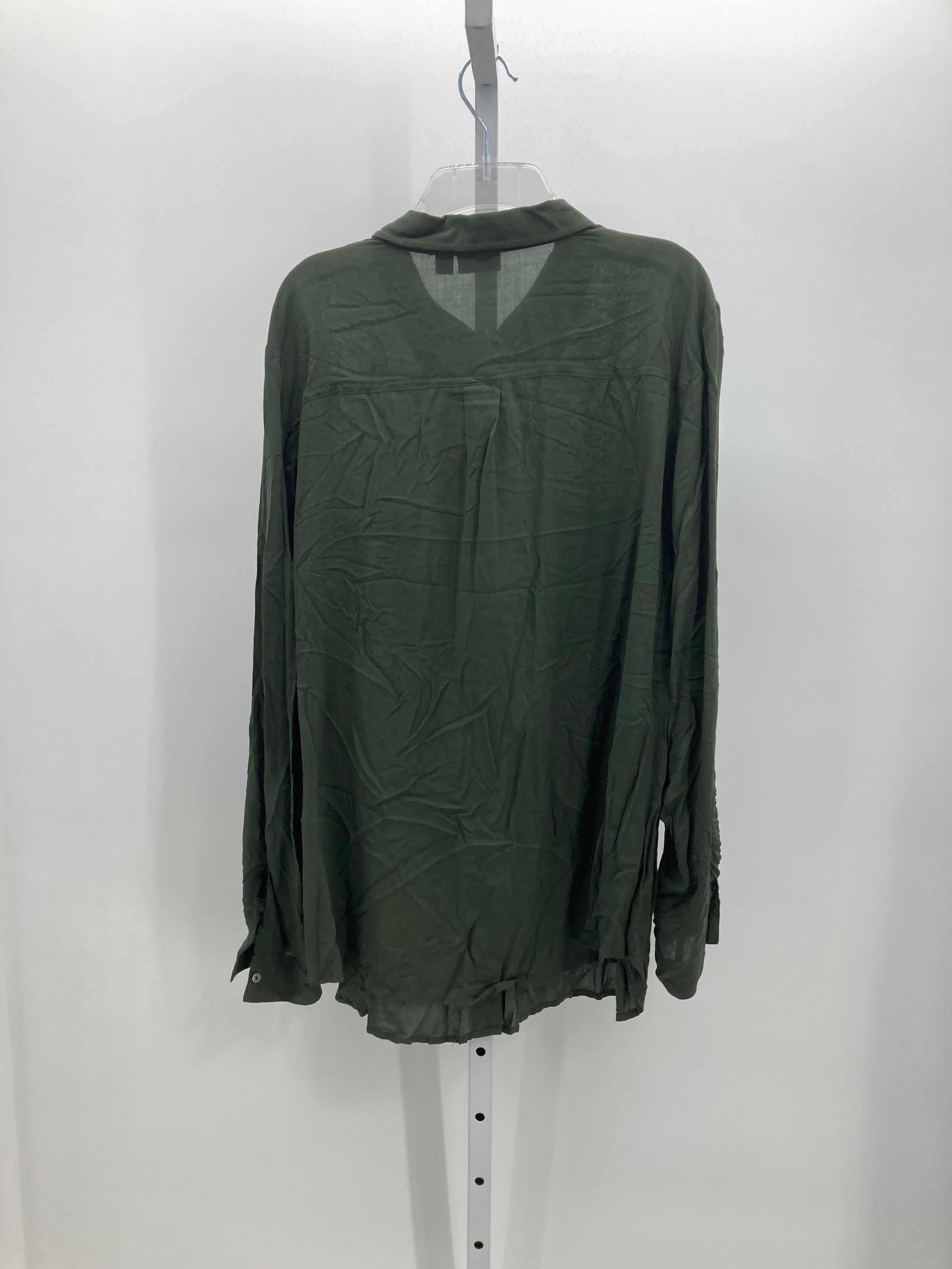 A.N.A. Size 2X Womens Long Sleeve Shirt