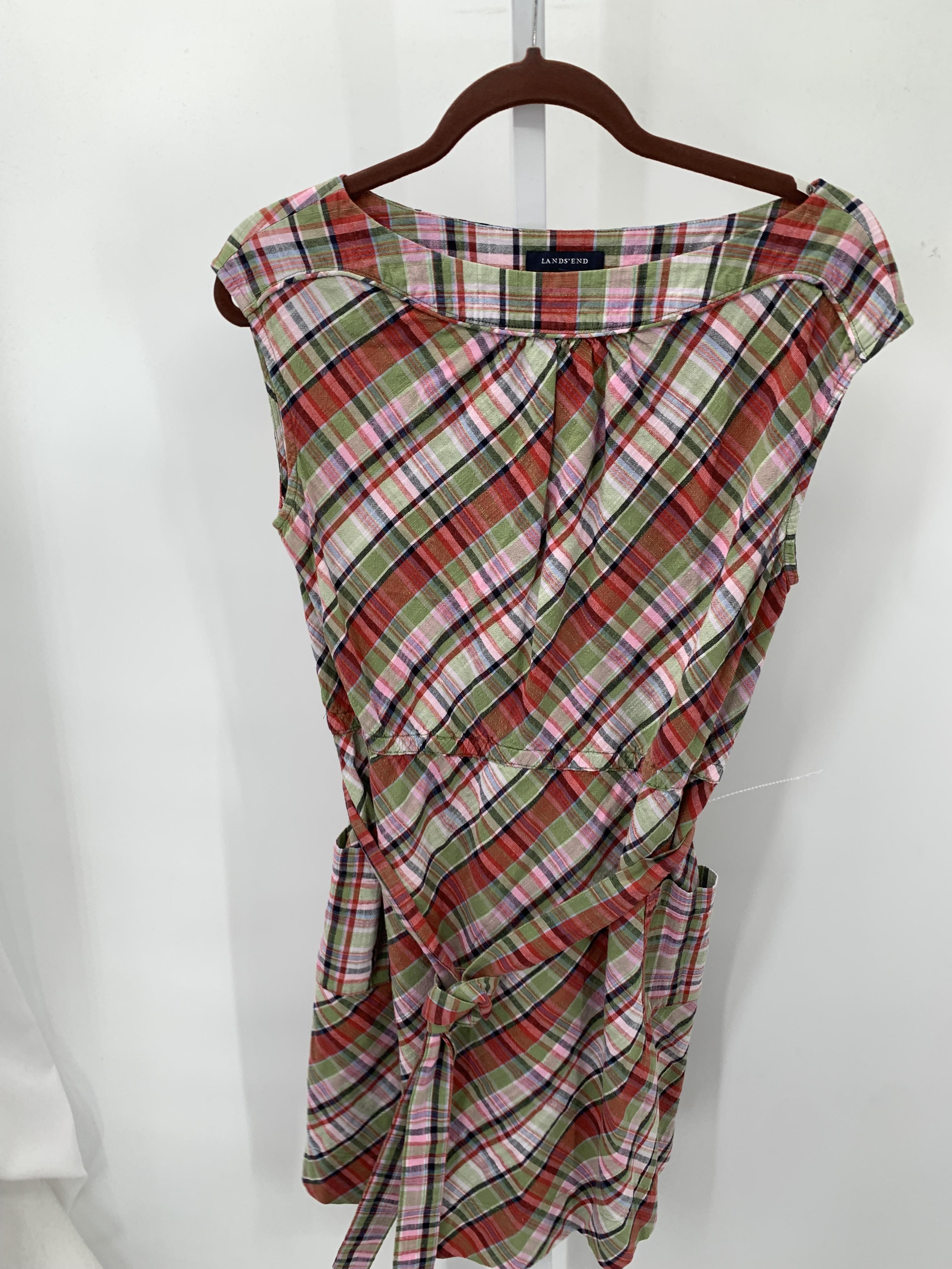 Lands End Size 8 Petite Petite Sleeveless Dress
