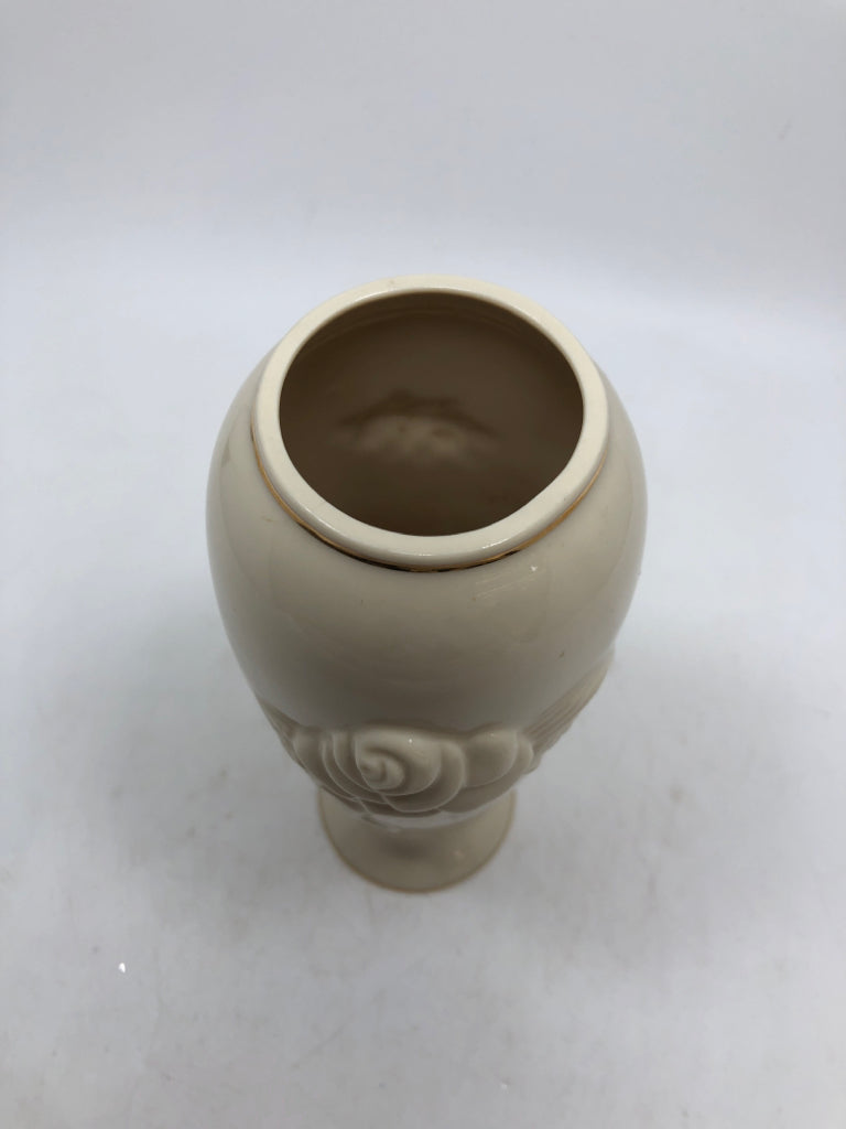 LENOX VASE W/ROSE.