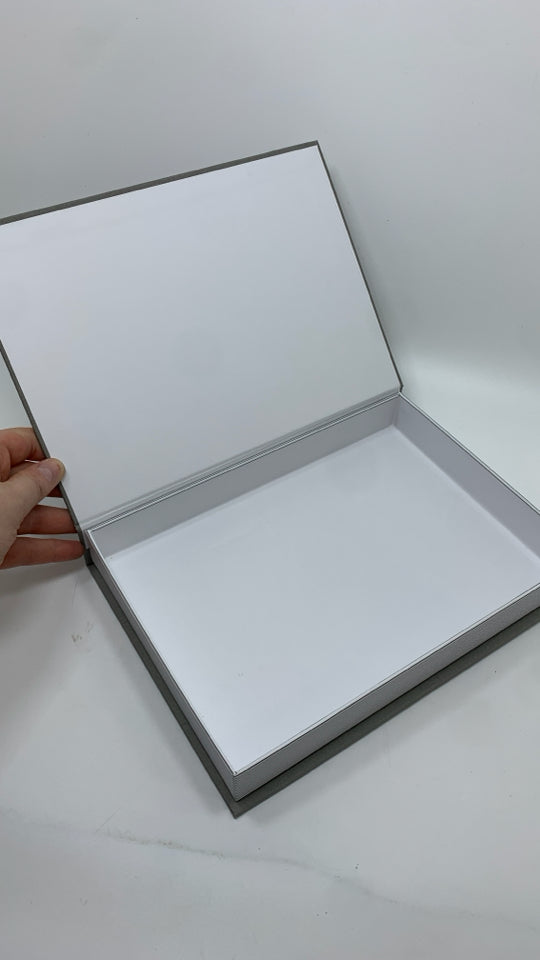 MATISSE FAUX BOOK CARDBOARD STORAGE BOX.